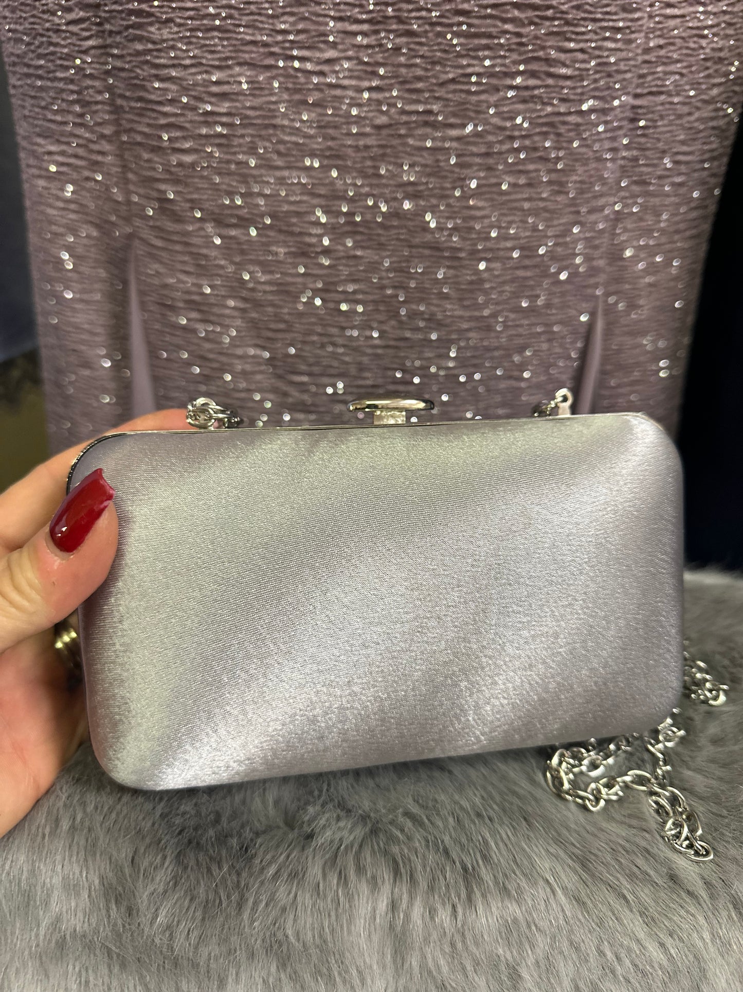 Lunar Silver Clutch