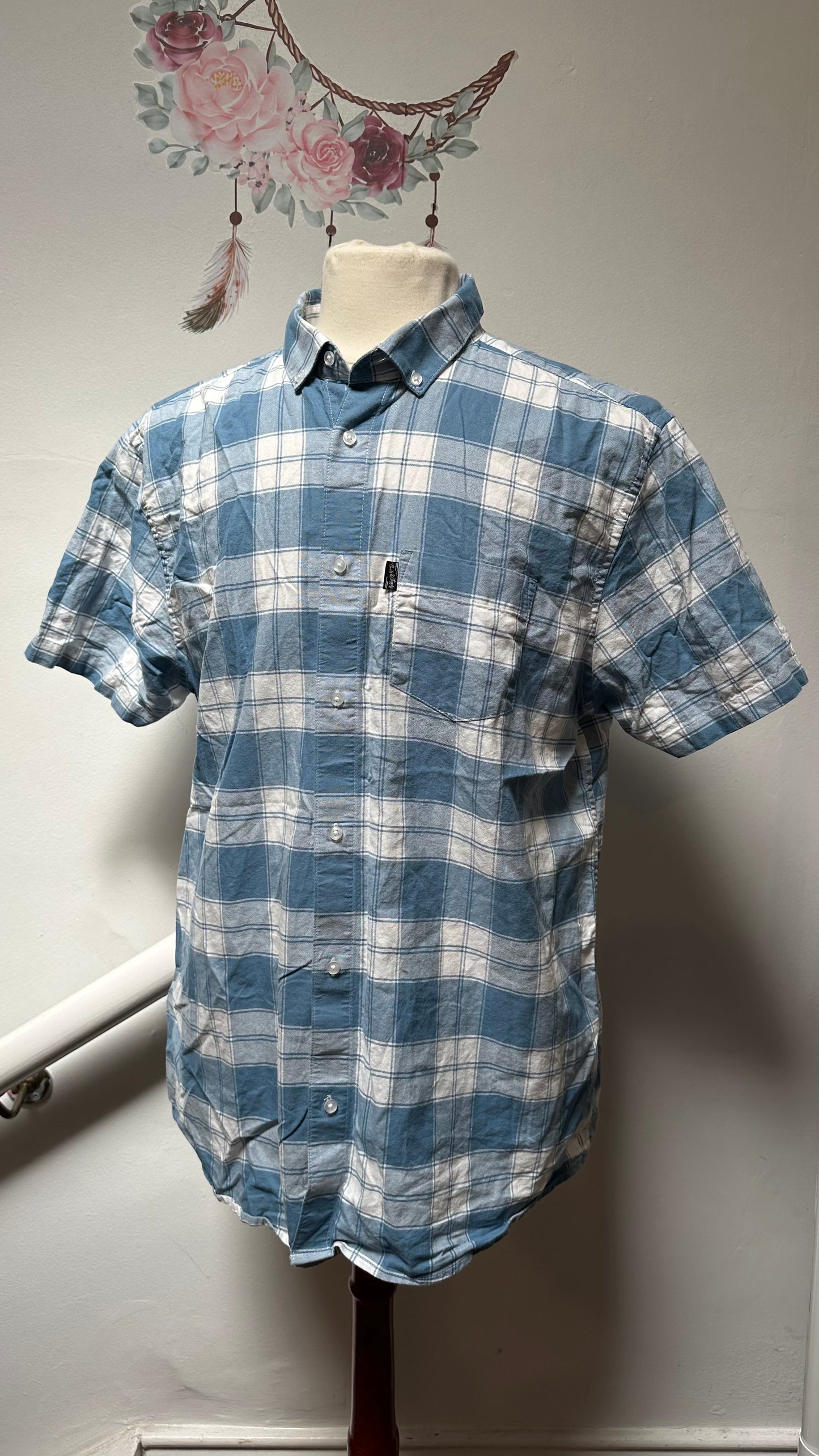 Peacocks Check Shirt Size XL