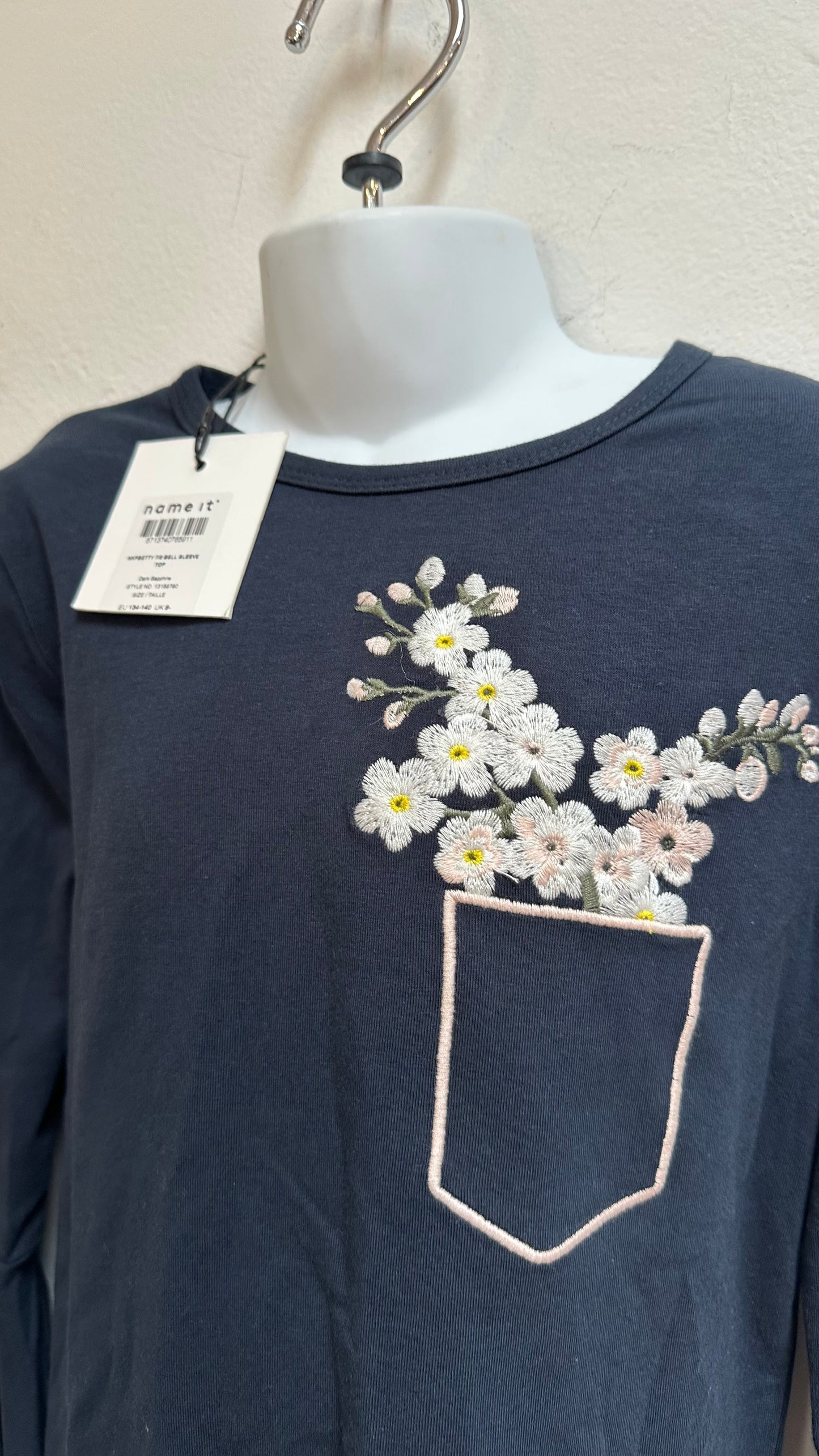 Name It Navy Top New with Tags 95% Cotton Age 9