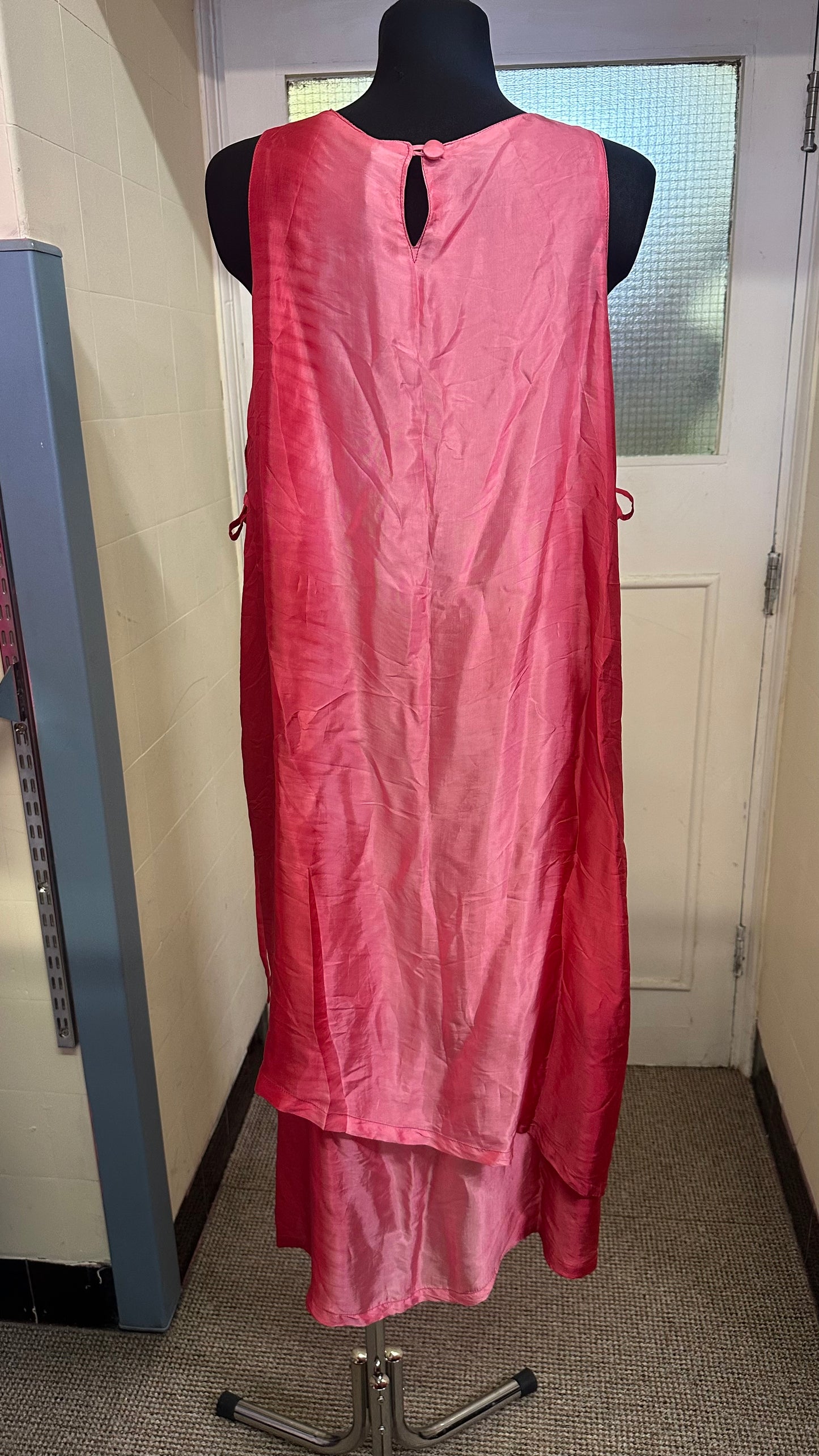 Beautiful Ombré 100% Silk Dress Size L
