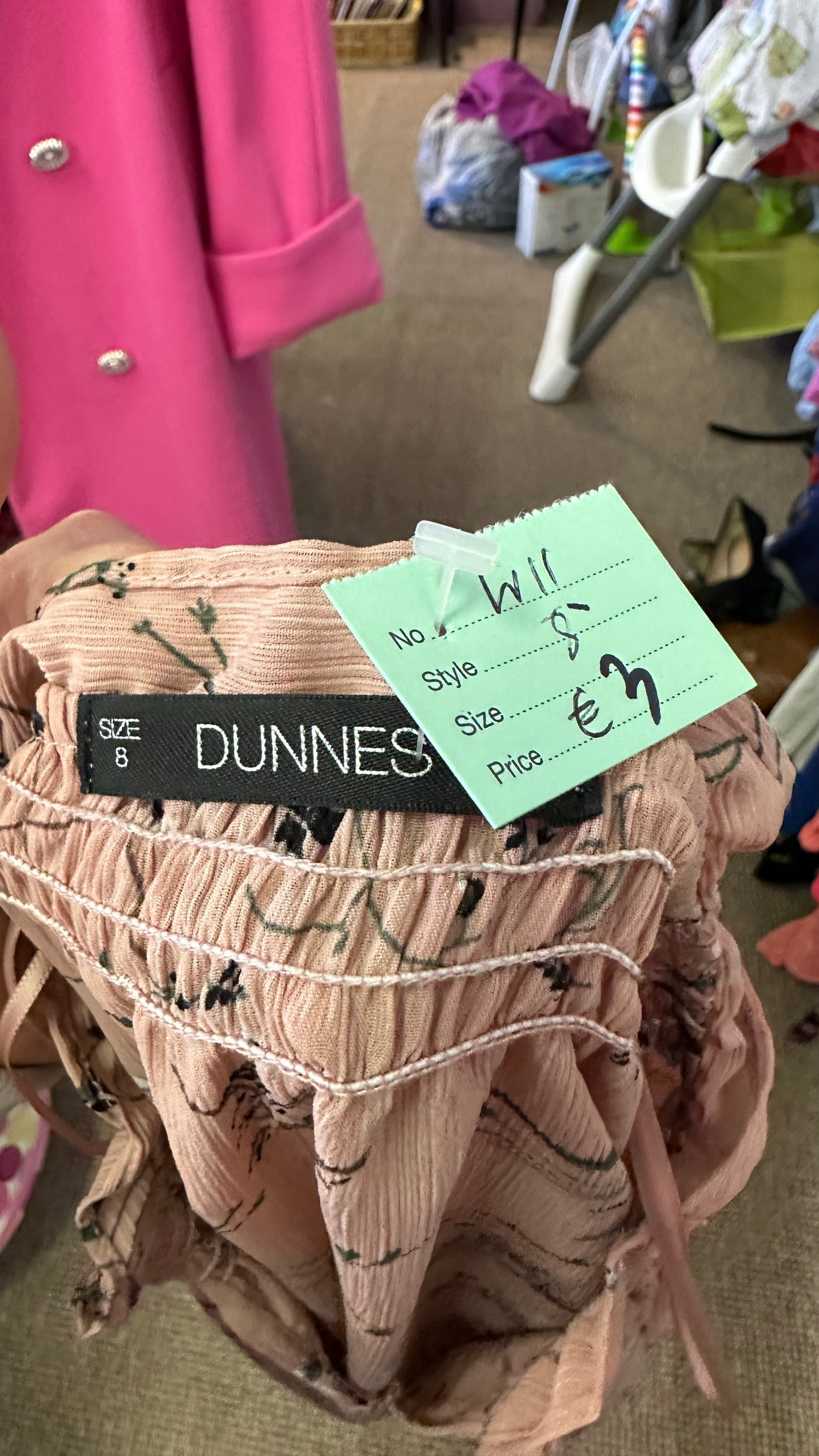 Dunnes Dusky Pink Blouse Size 8