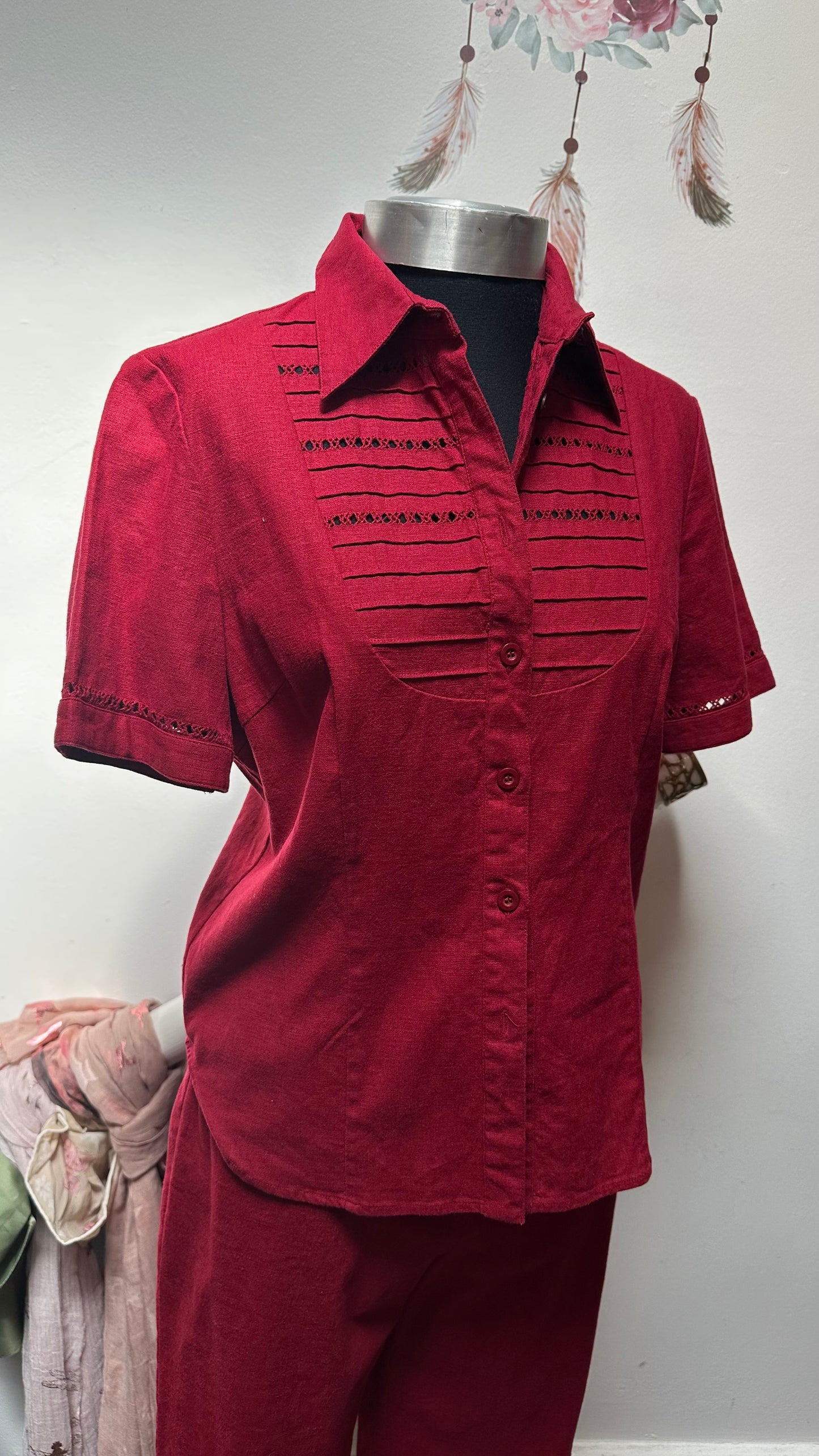 Gerard Linen Blend 2 Piece Size 10 (belt not included)