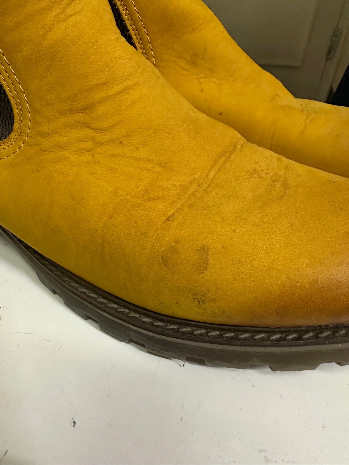 Remonte Suede Mustard Boots Size 7 (EU 41) Some marks, see last photos