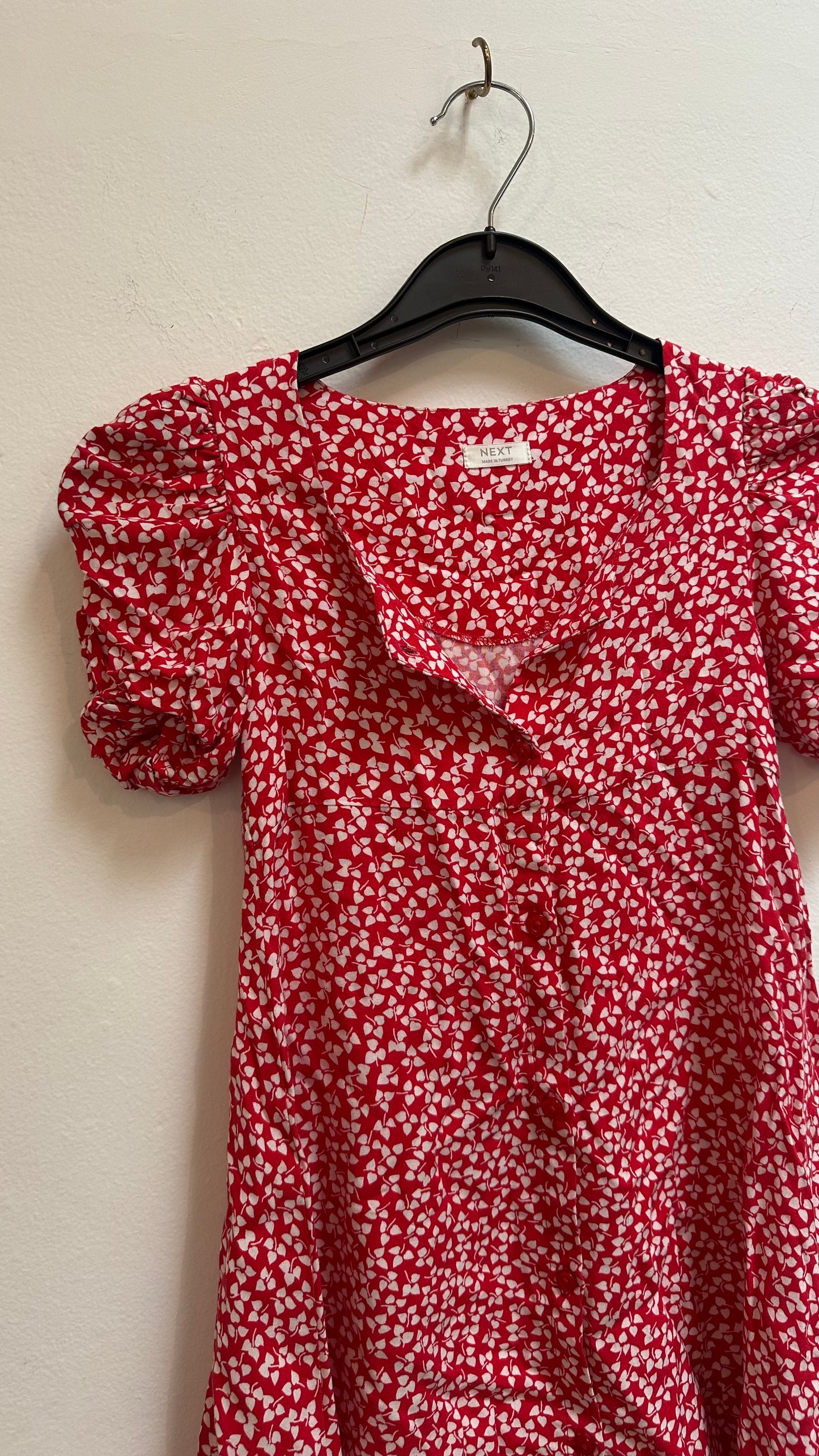 Next Red Floral Dress Age 6