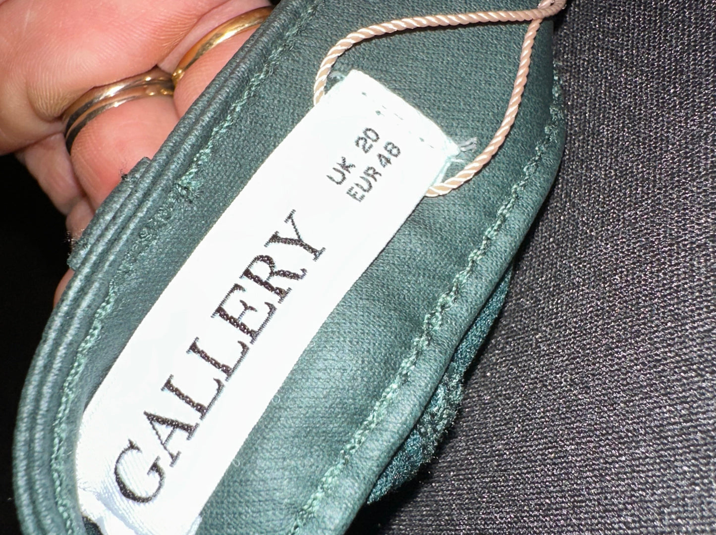 Gallery PU Green Trousers Size 20