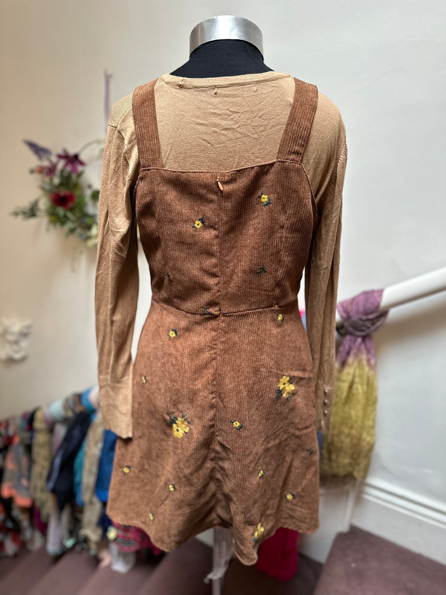 Shein Corduroy Pinafore Size M (Small Fitting)