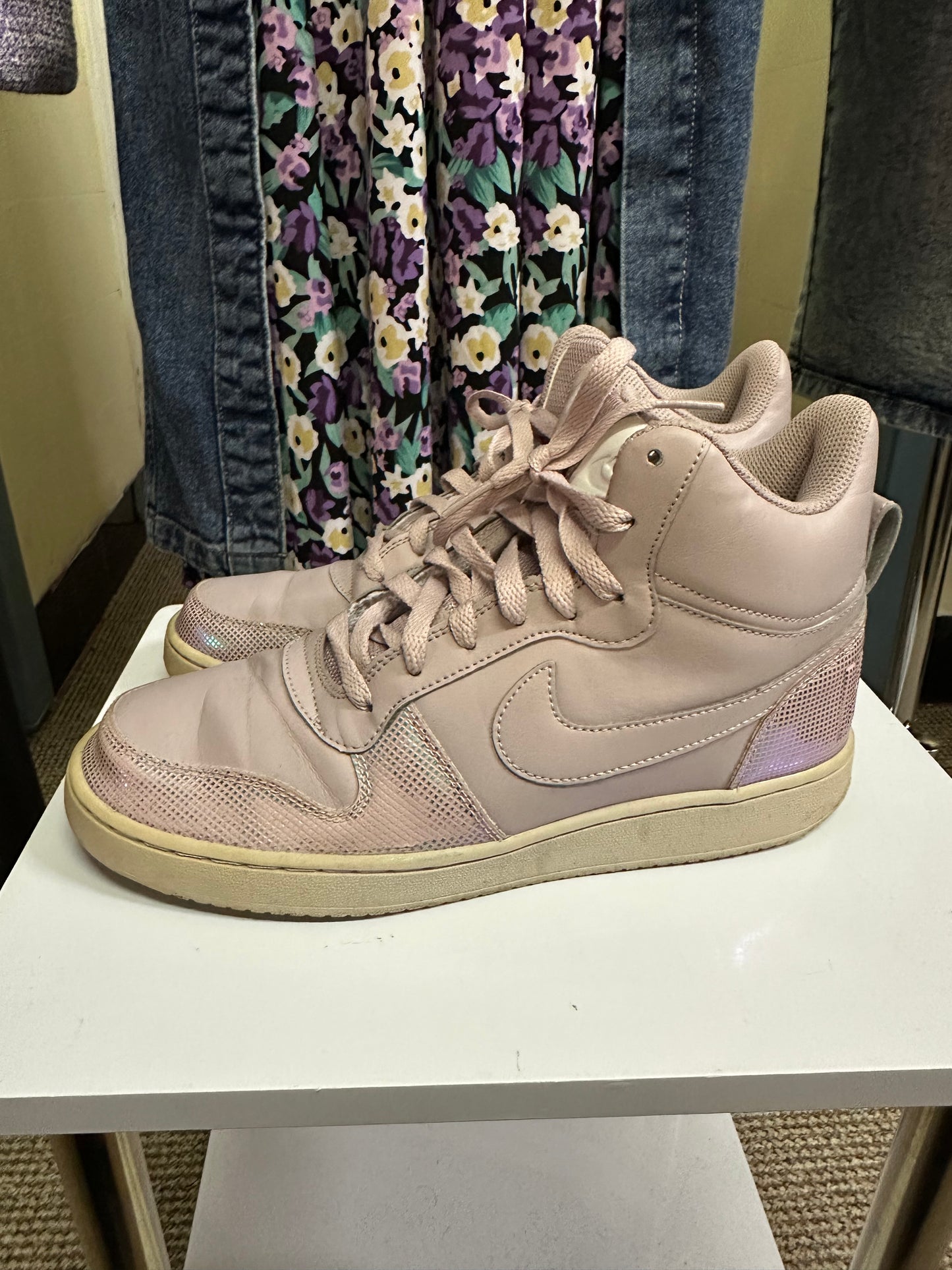 Blush Pink Nike High Tops Size 7