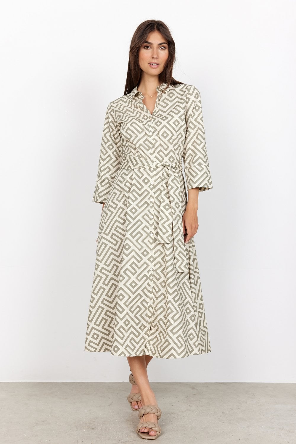 Designer Soya Concept Day Dress 100% Cotton Best Fit Size 10