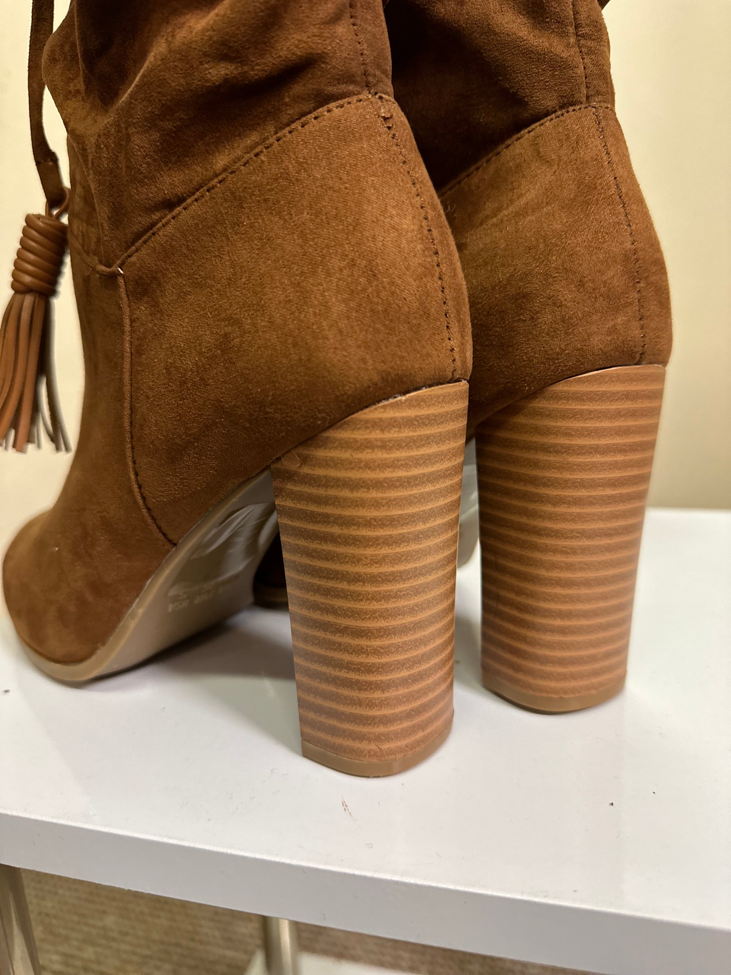 Primark Tan Slouch Boots New without Tags Size 3 Wild Wardrobe Limited