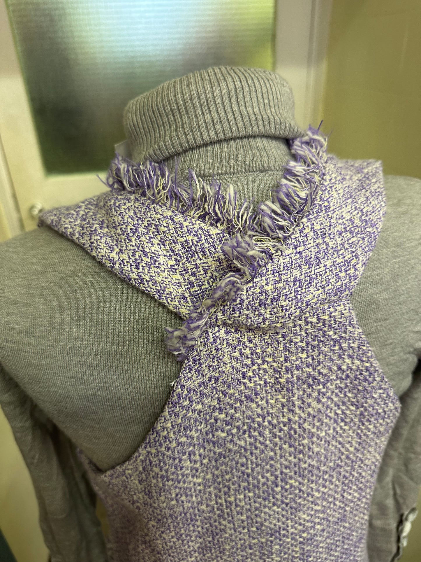 Oasis Lavender Fromge Pinafore Size 12