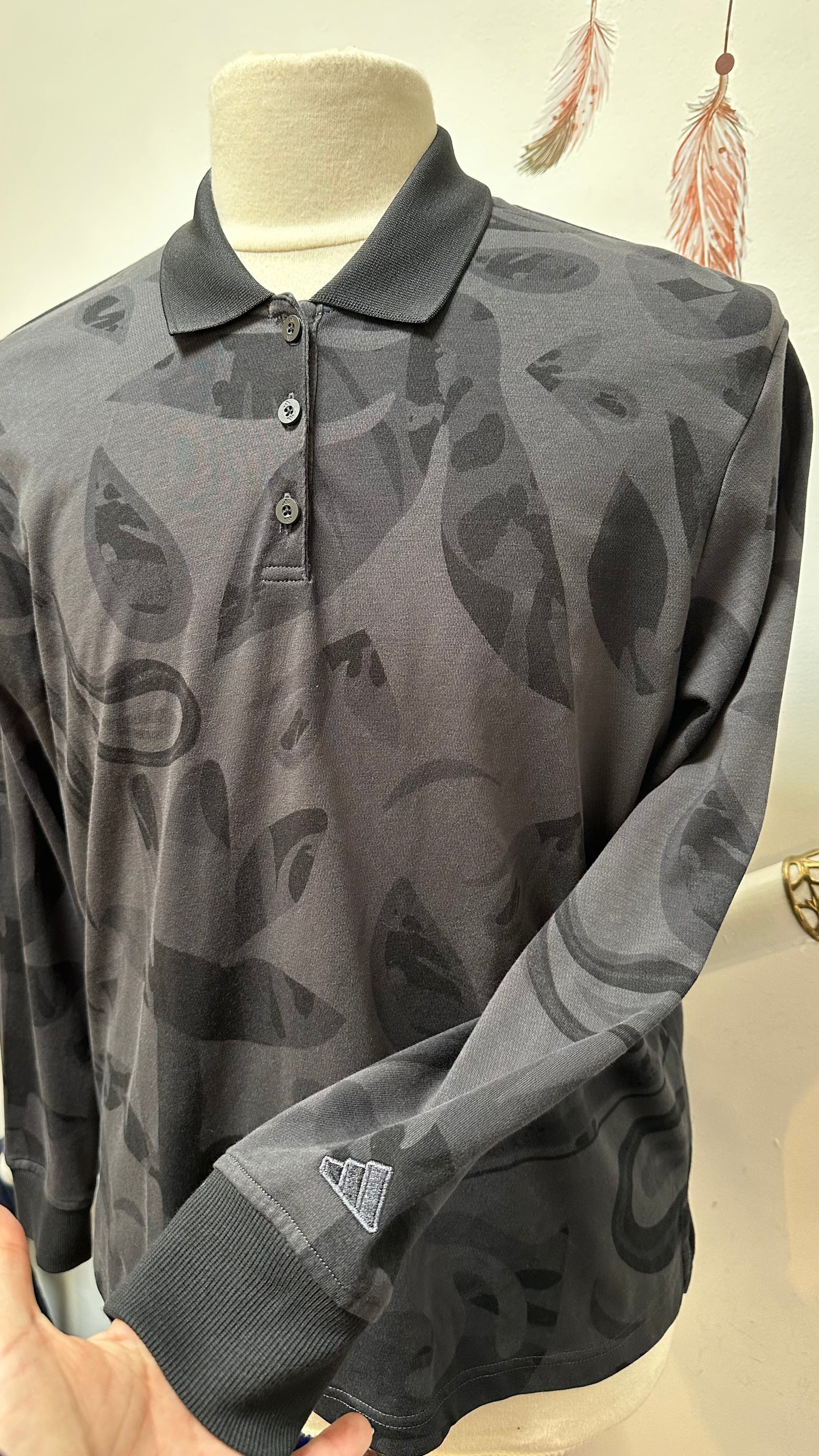 Adidas Ladies Golf Shirt Size L (16/18) As New