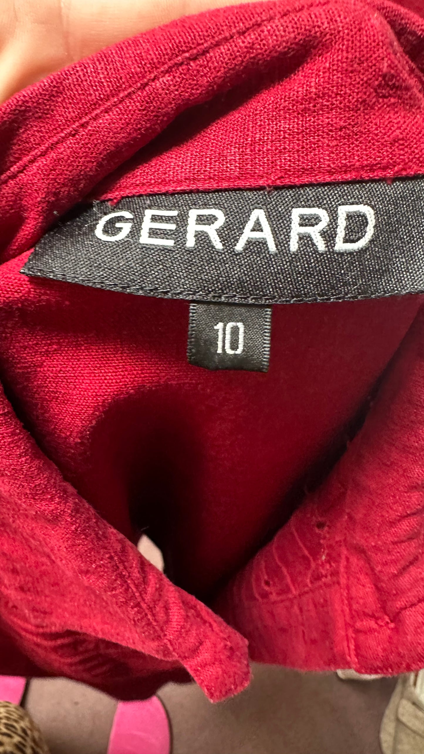 Gerard Linen Blend 2 Piece Size 10 (belt not included)