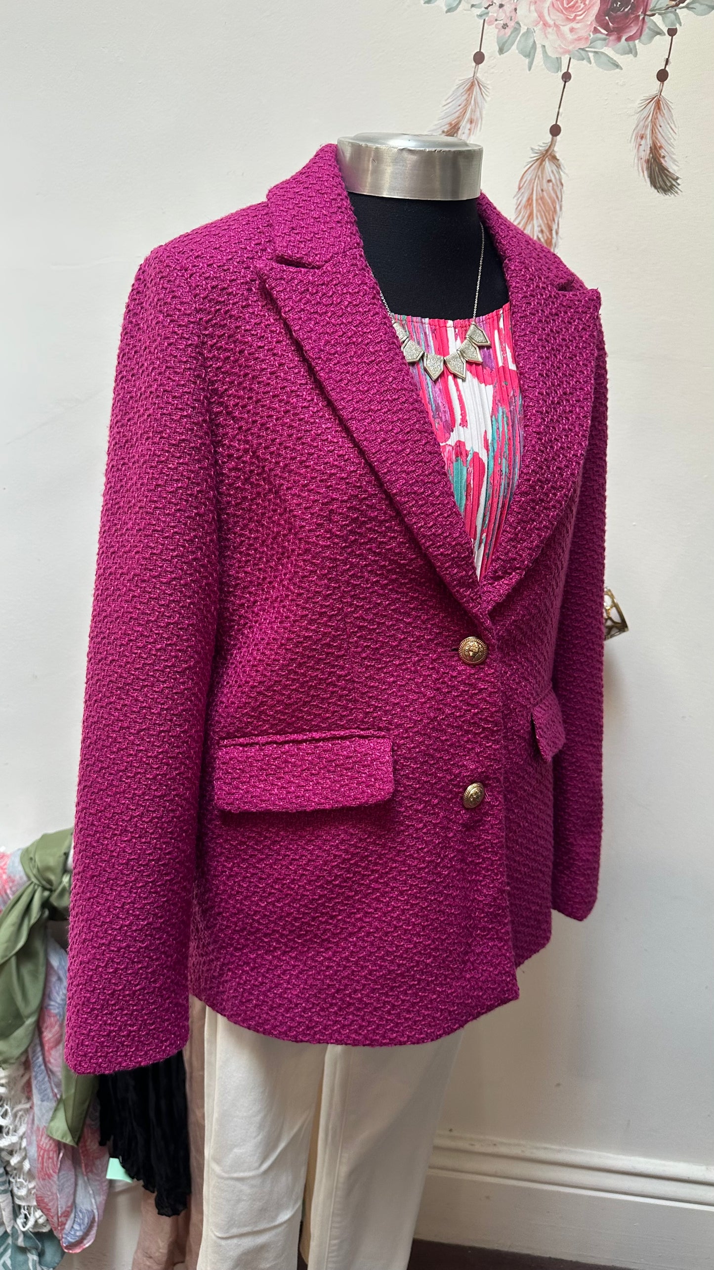 Vero Moda Fuschia Blazer Size M