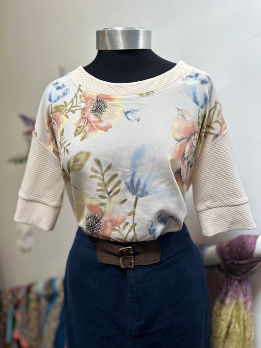 Vila Cream Top Size S Loose Fit