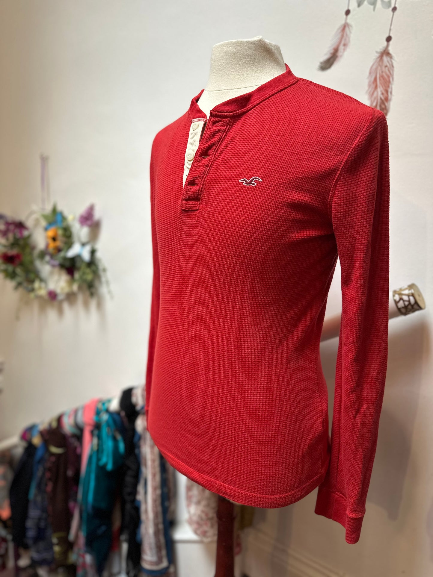Hollister Red Sweater Size S