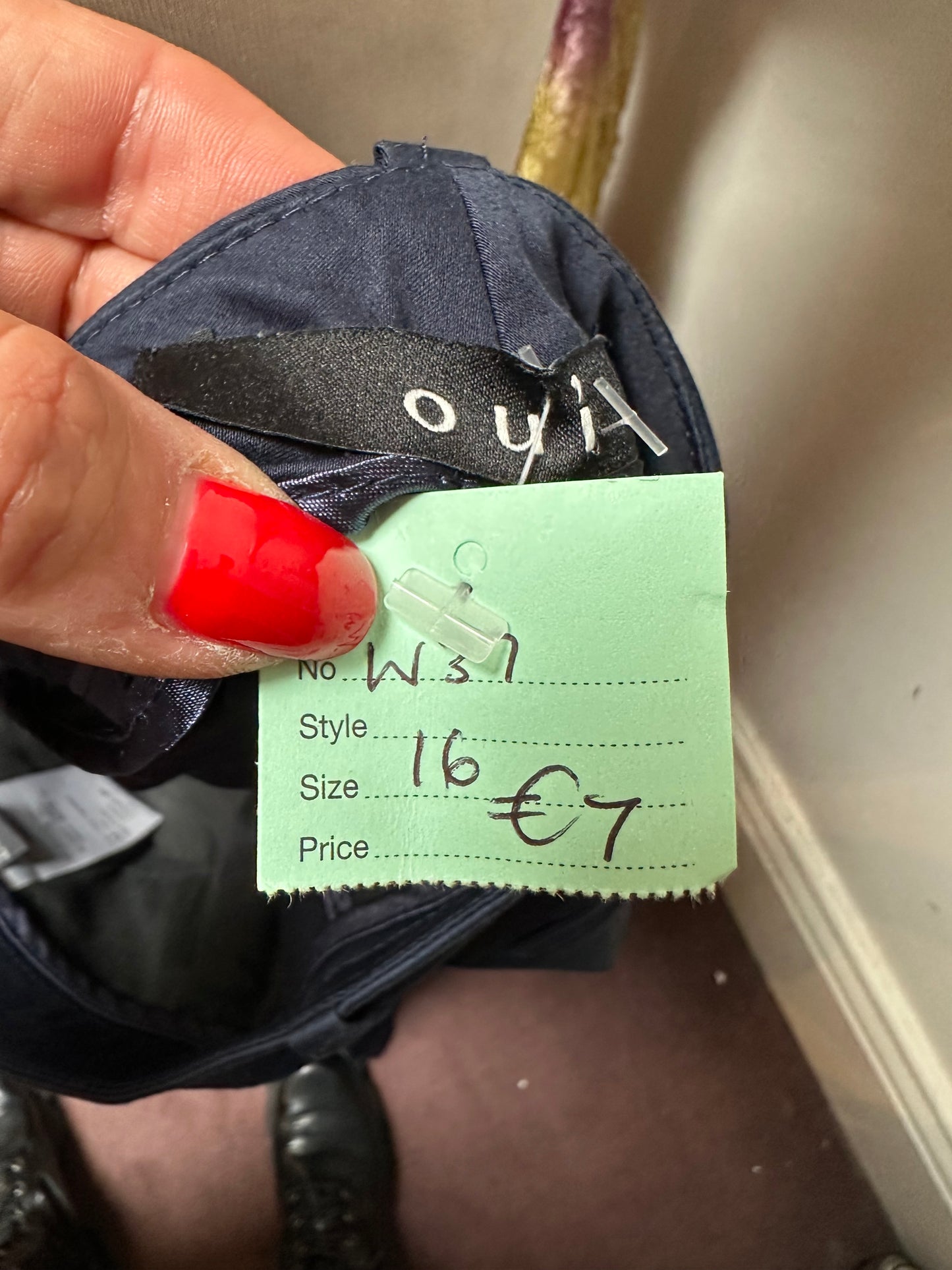 Designer Oui Tailored Trousers Size 16 (small fitting)