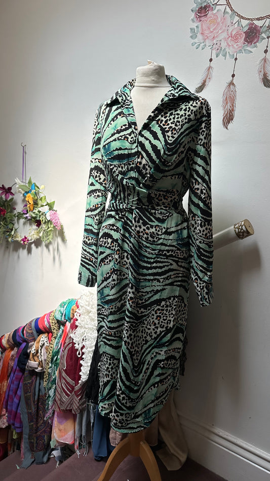 Kilky Mint/Black Dress Size M