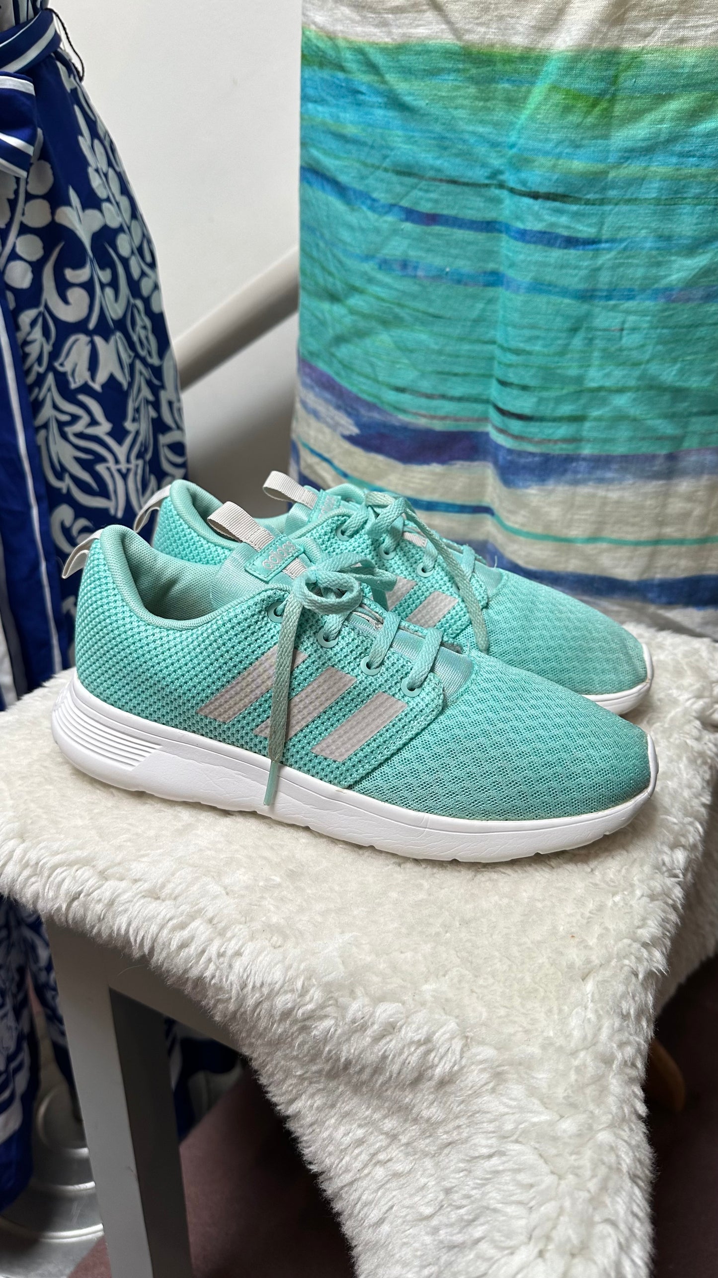 Adidas Turquoise Runners Size 5.5