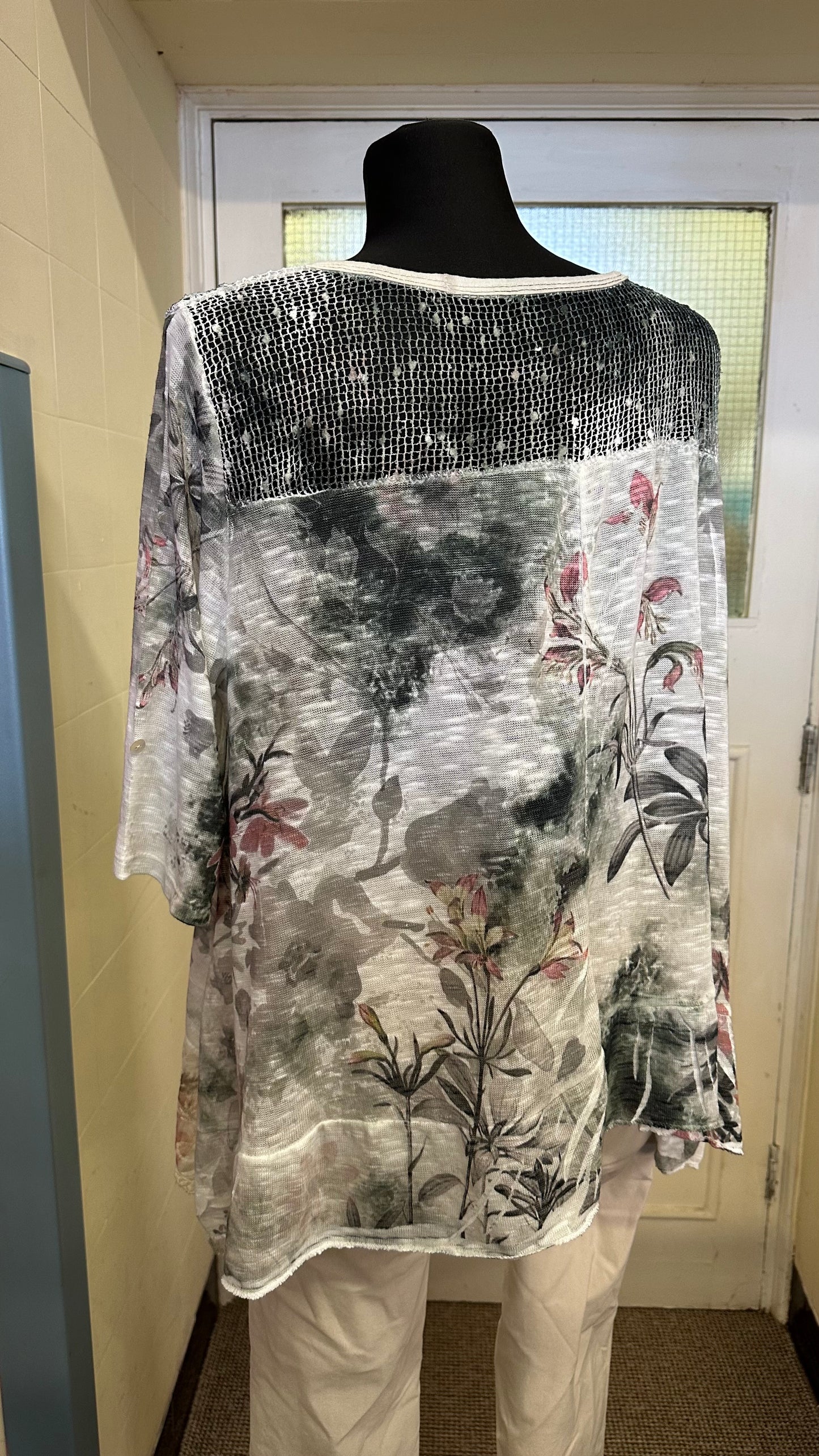 Top with Lace Trim Best Fit Size L/XL