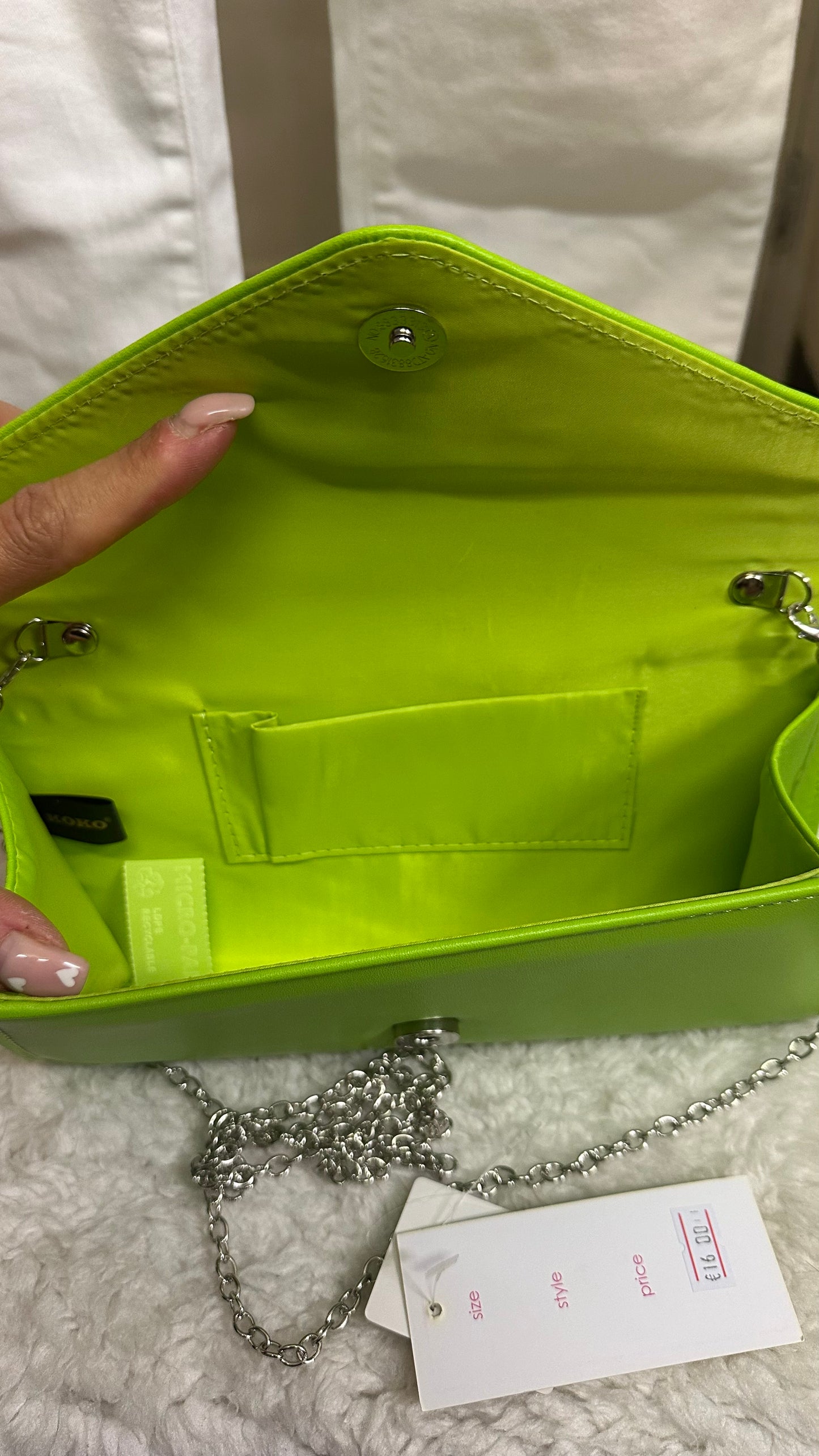 Koko Lime Green Bag New with Tags