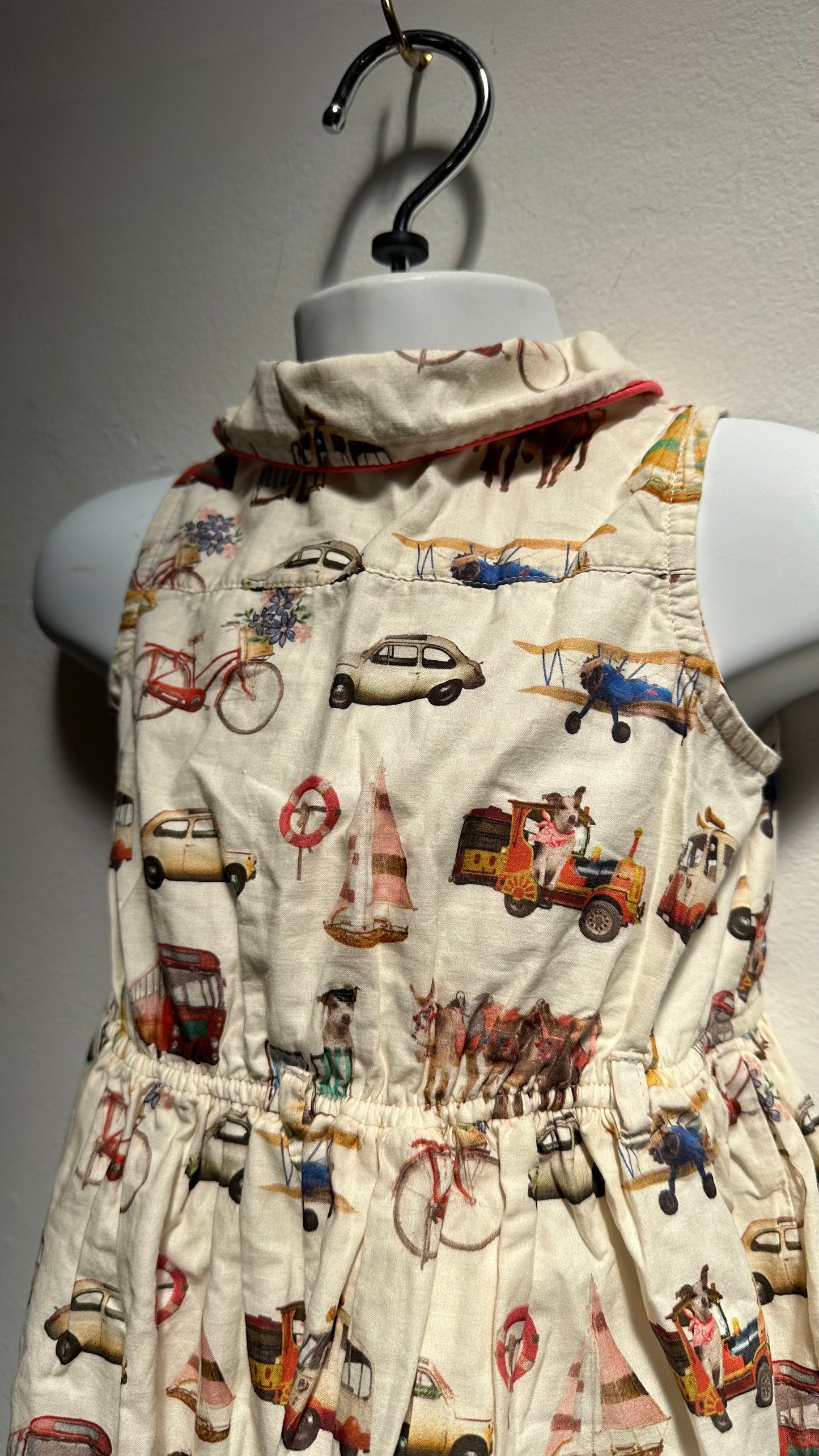 Next 100% Cotton Vehicle Dress Age 12-18m