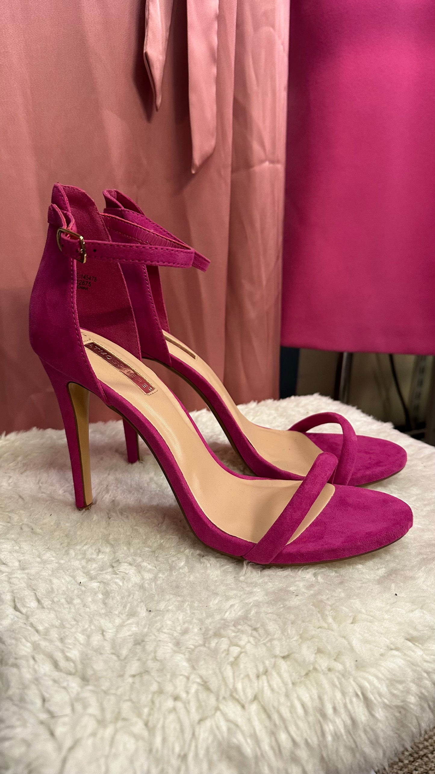 Atmosphere Pink Heels Size 7 As New