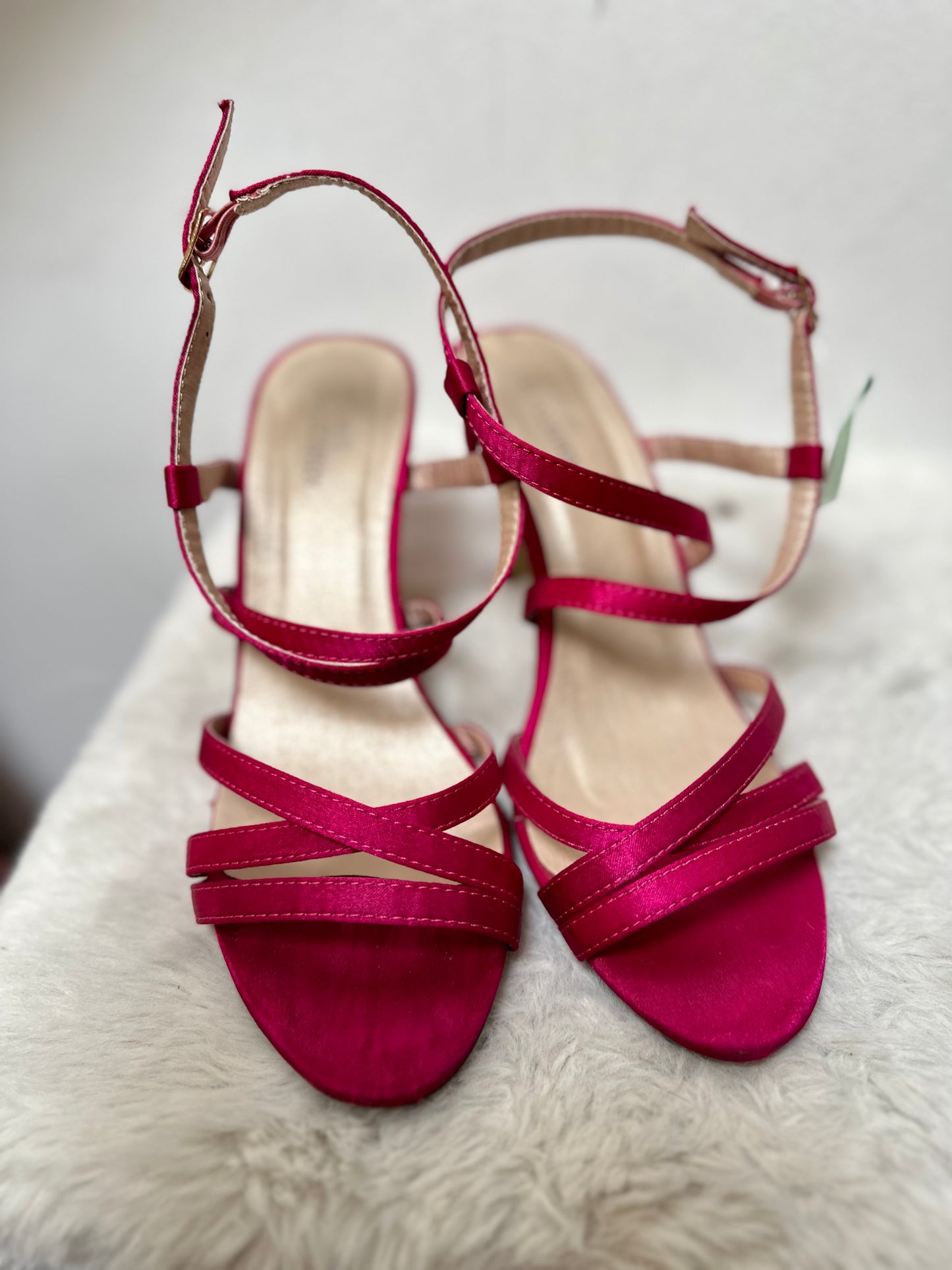 Dunnes cerise sandals, Size 4