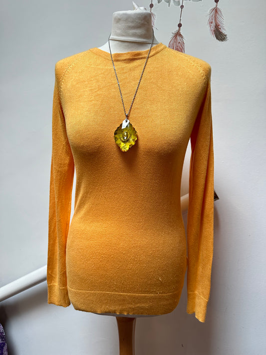 Dunnes Mustard Jumper, Size S