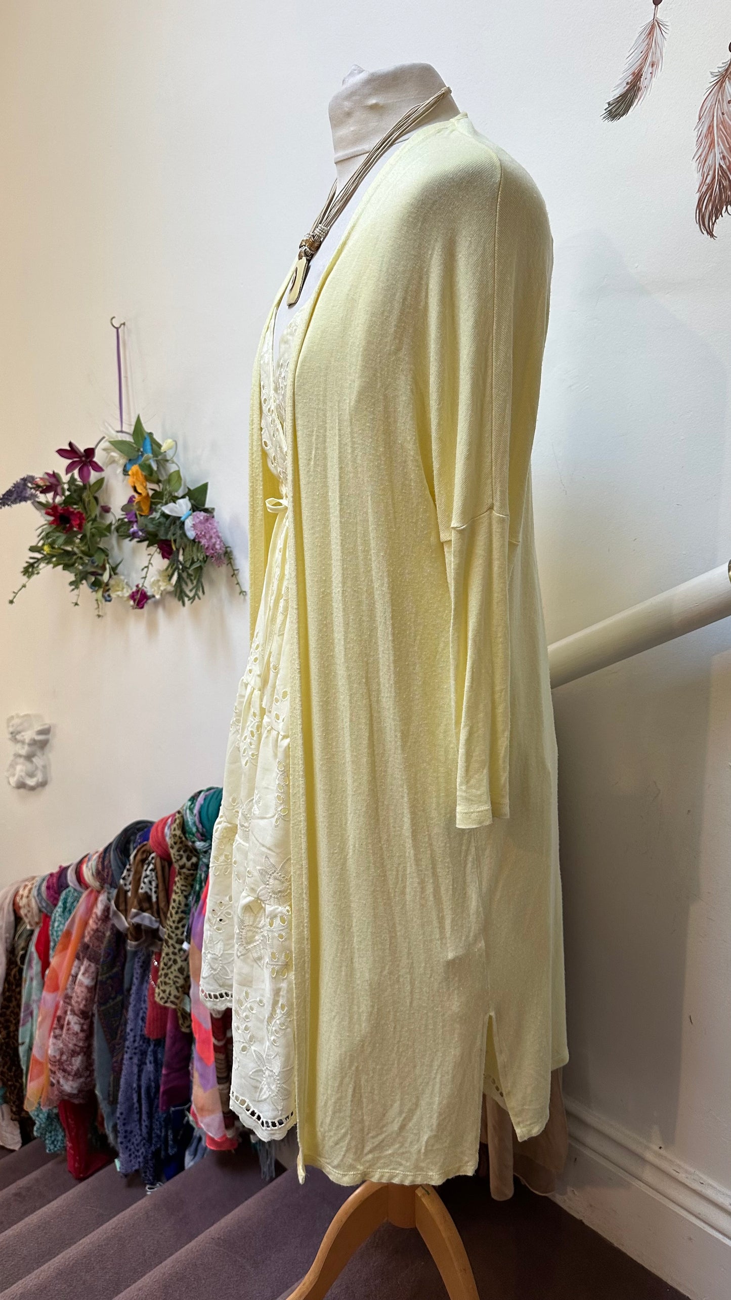 Savida Lemon Long Cardigan Size S