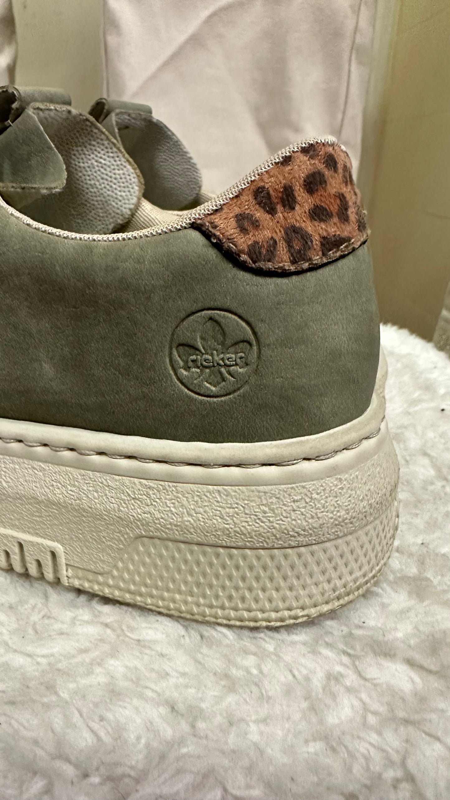 Rieker Olive Trainers Size 5
