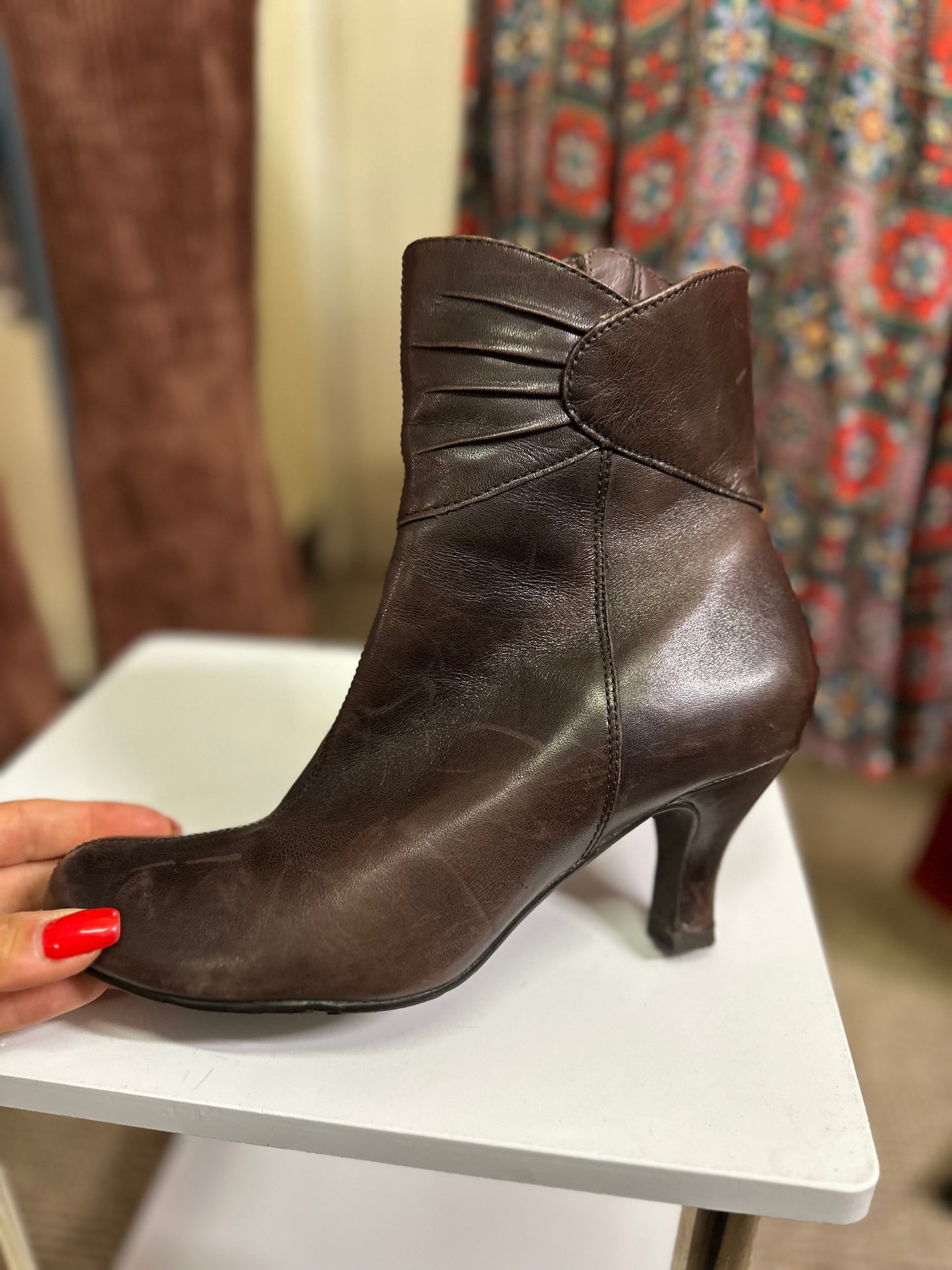 Hush Puppies Leather Boots Size 6