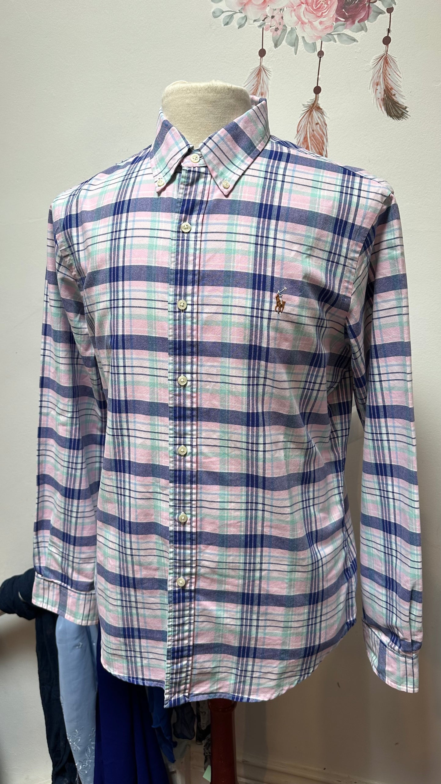 Designer Ralph Lauren 100% Cotton Shirt Size L