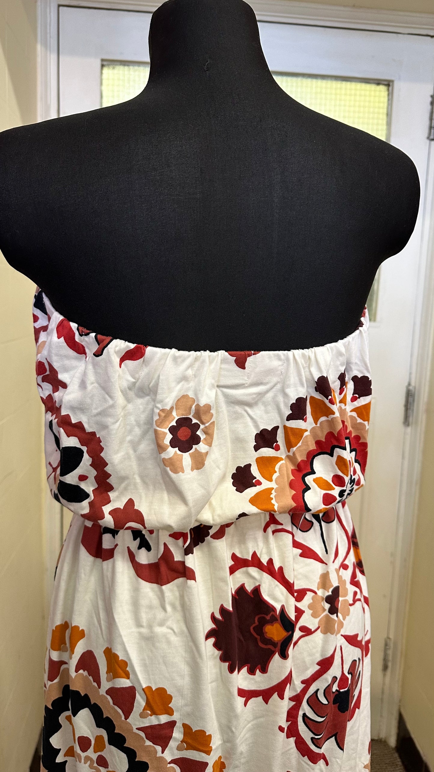 Next Strapless 100% Cotton Dress with Pockets Size 12