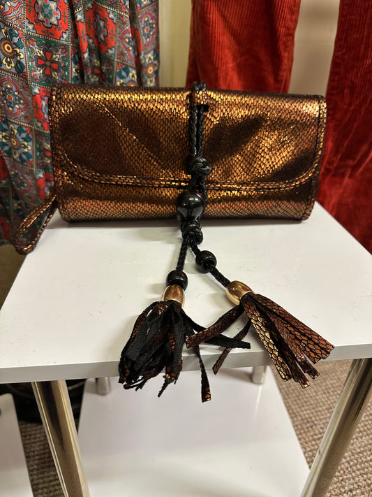 Bronze Clutch New with Tags