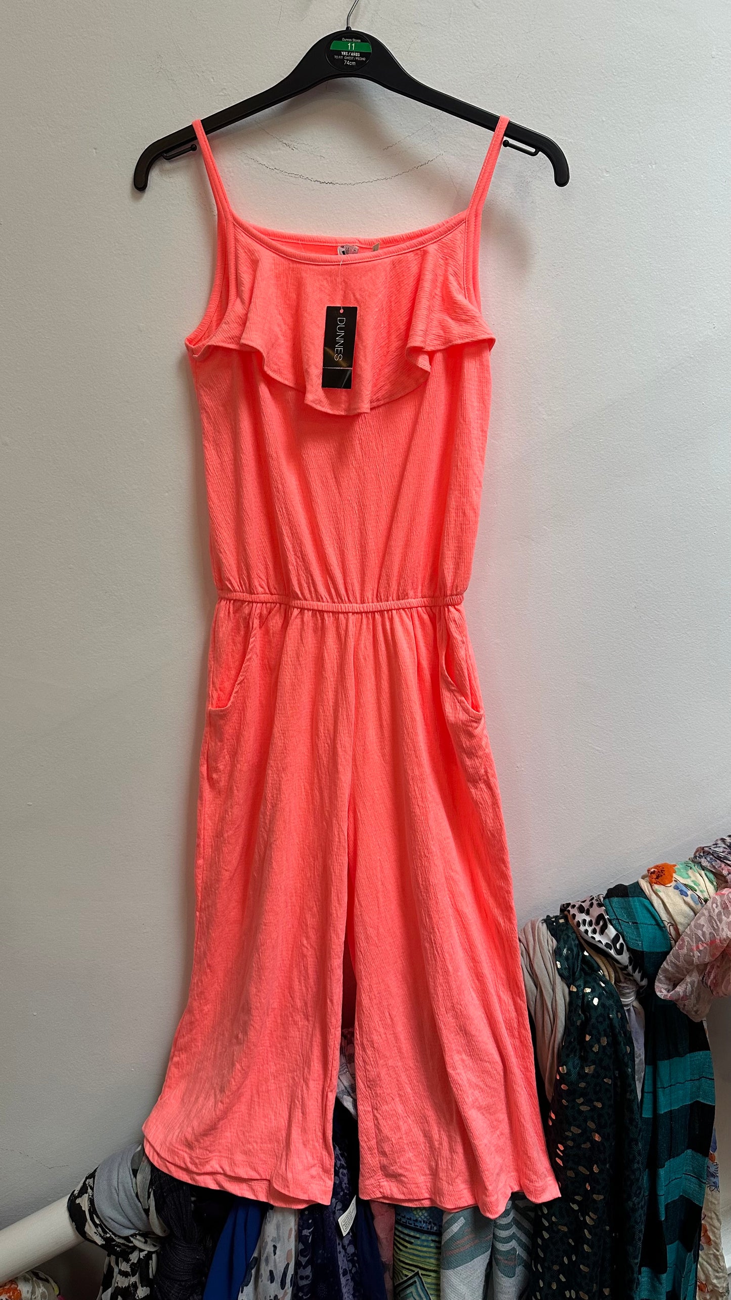 Dunnes Neon Jumpsuit New with Tags Age 10-11