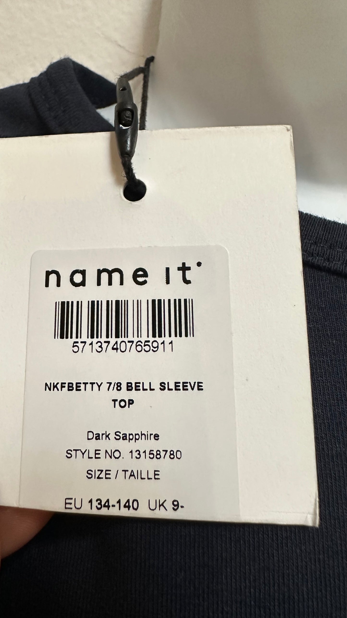 Name It Navy Top New with Tags 95% Cotton Age 9