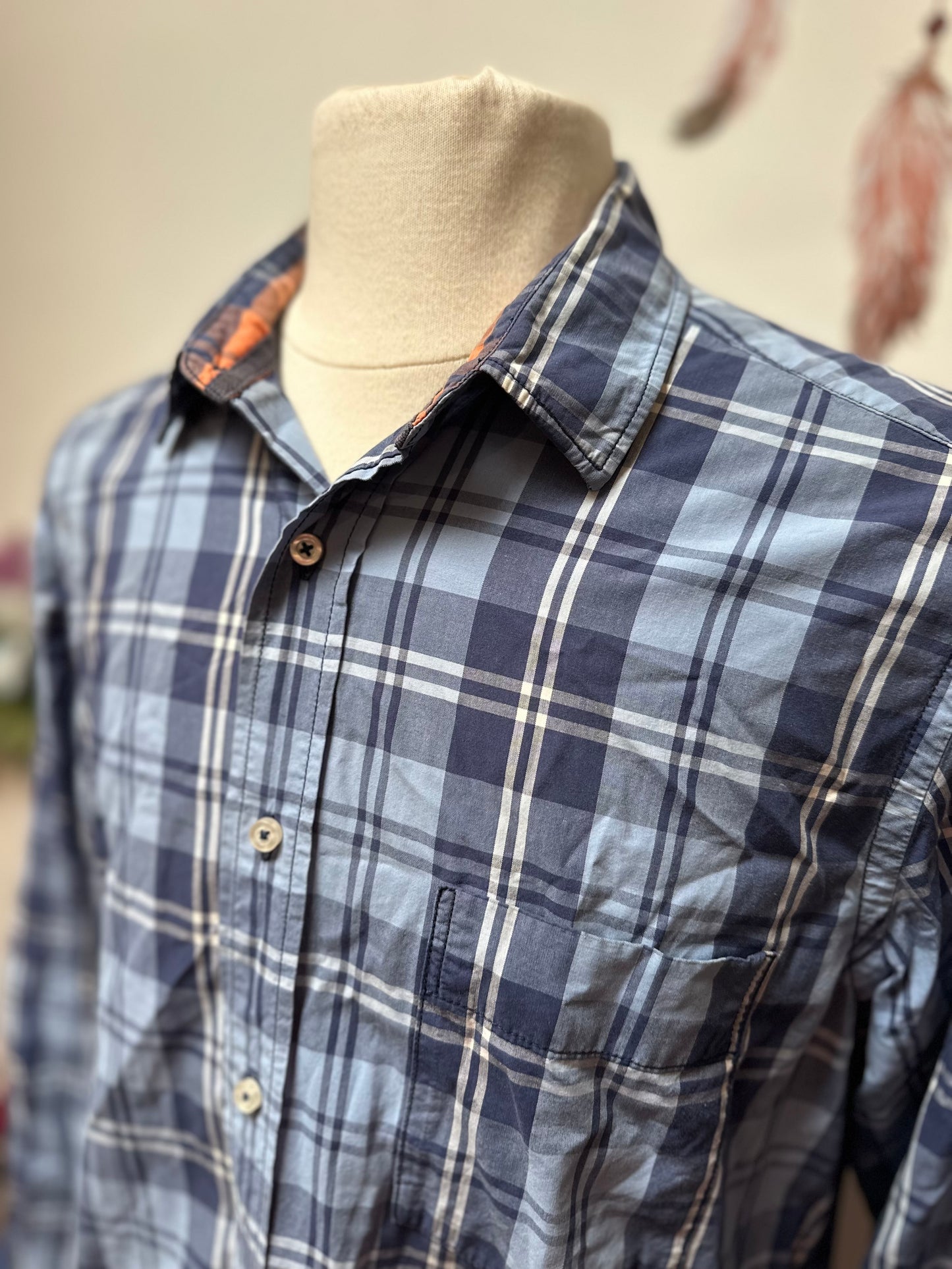 Designer Massimo Dutti Pkaid Shirt Best Fit Size L (tag removed)