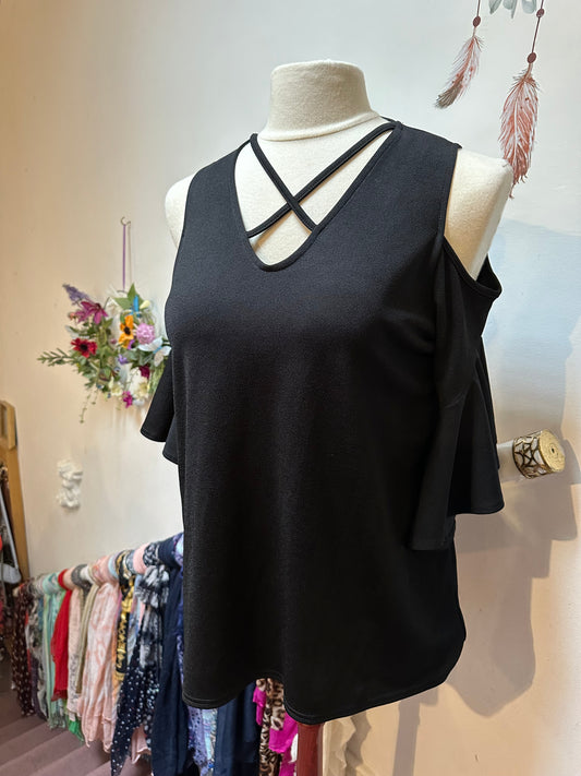 Capsule Cold Shoulder Top Size 18