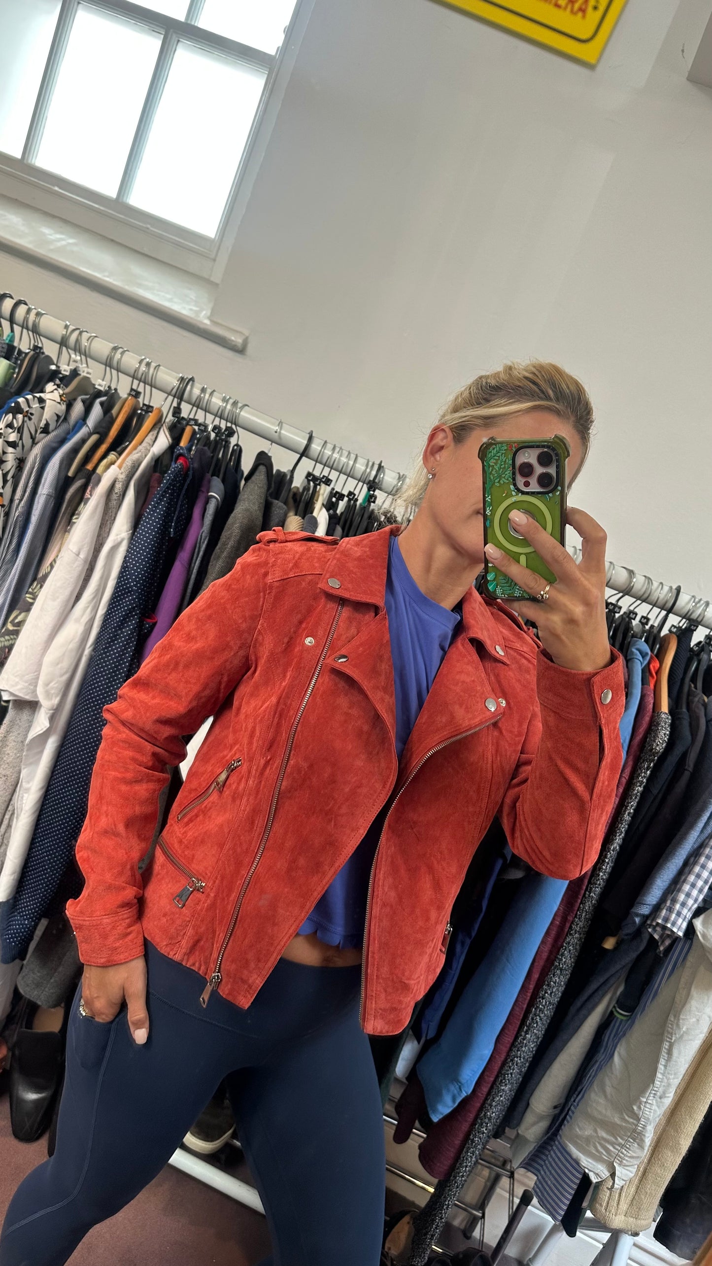 Vero Moda Suede Biker Jacket Best Fit Size L