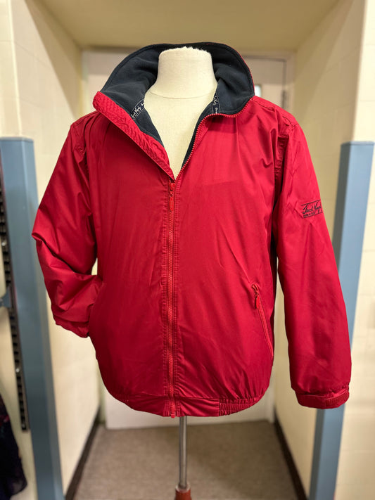 Irish Designer Jack Murphy Fleece Lined Red Jacket, Size M, RRP €175!!