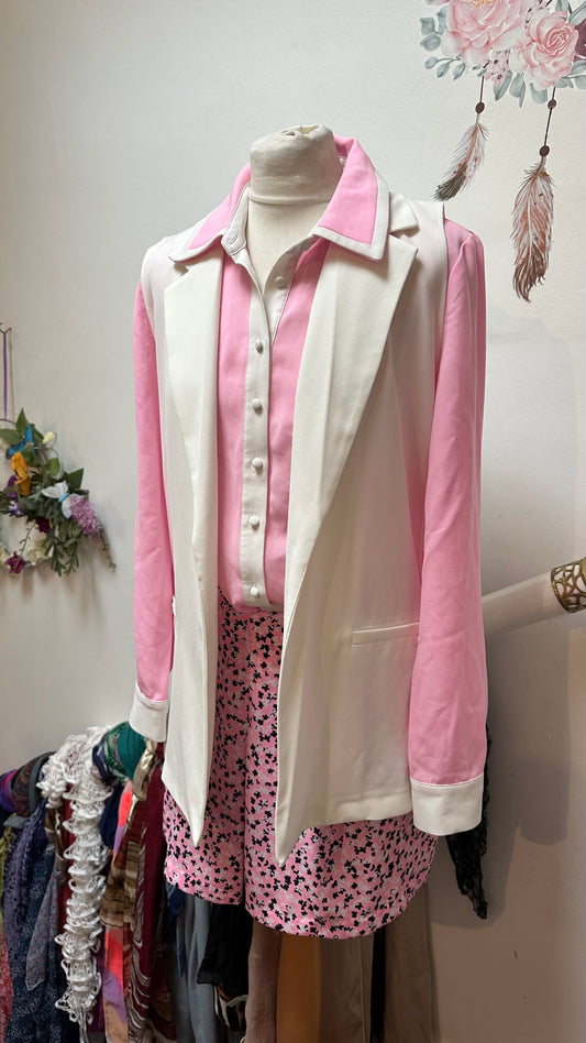 Primark Long Cream Gillet Size 8
