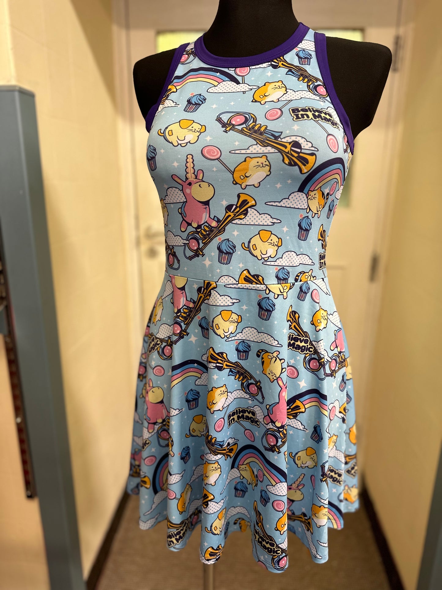 We Love Life Comic Dress, Size M but Small Fitting