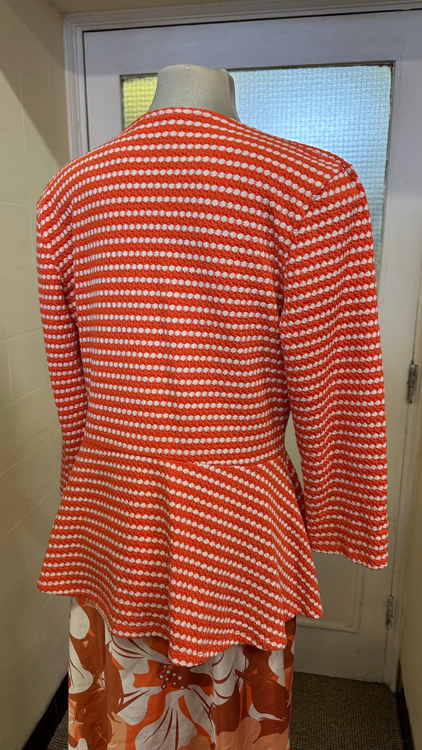 Savida Orange Knotted Top Size L