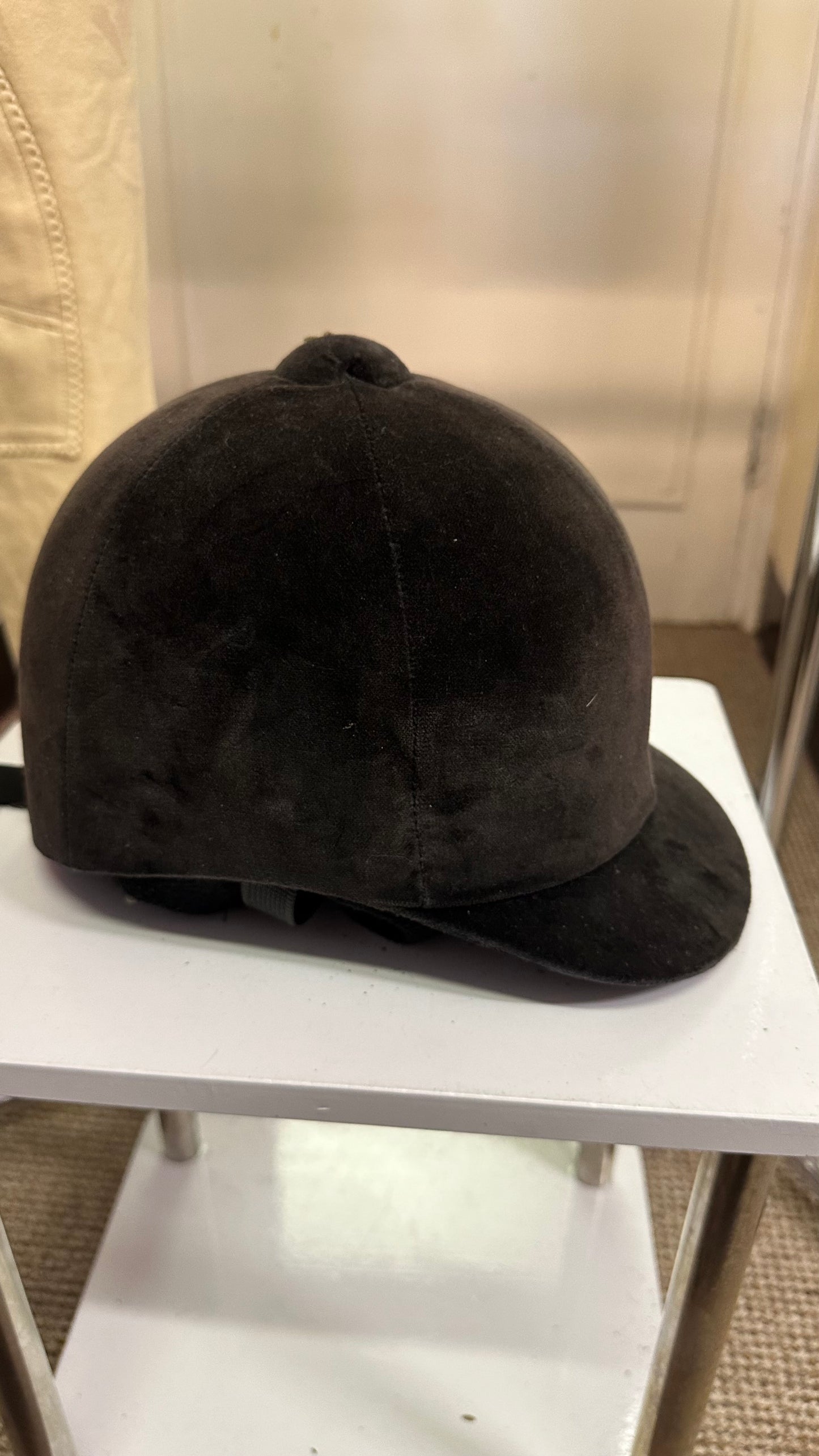 Christy Vintage Velvet Riding Helmet Size 7 (57)