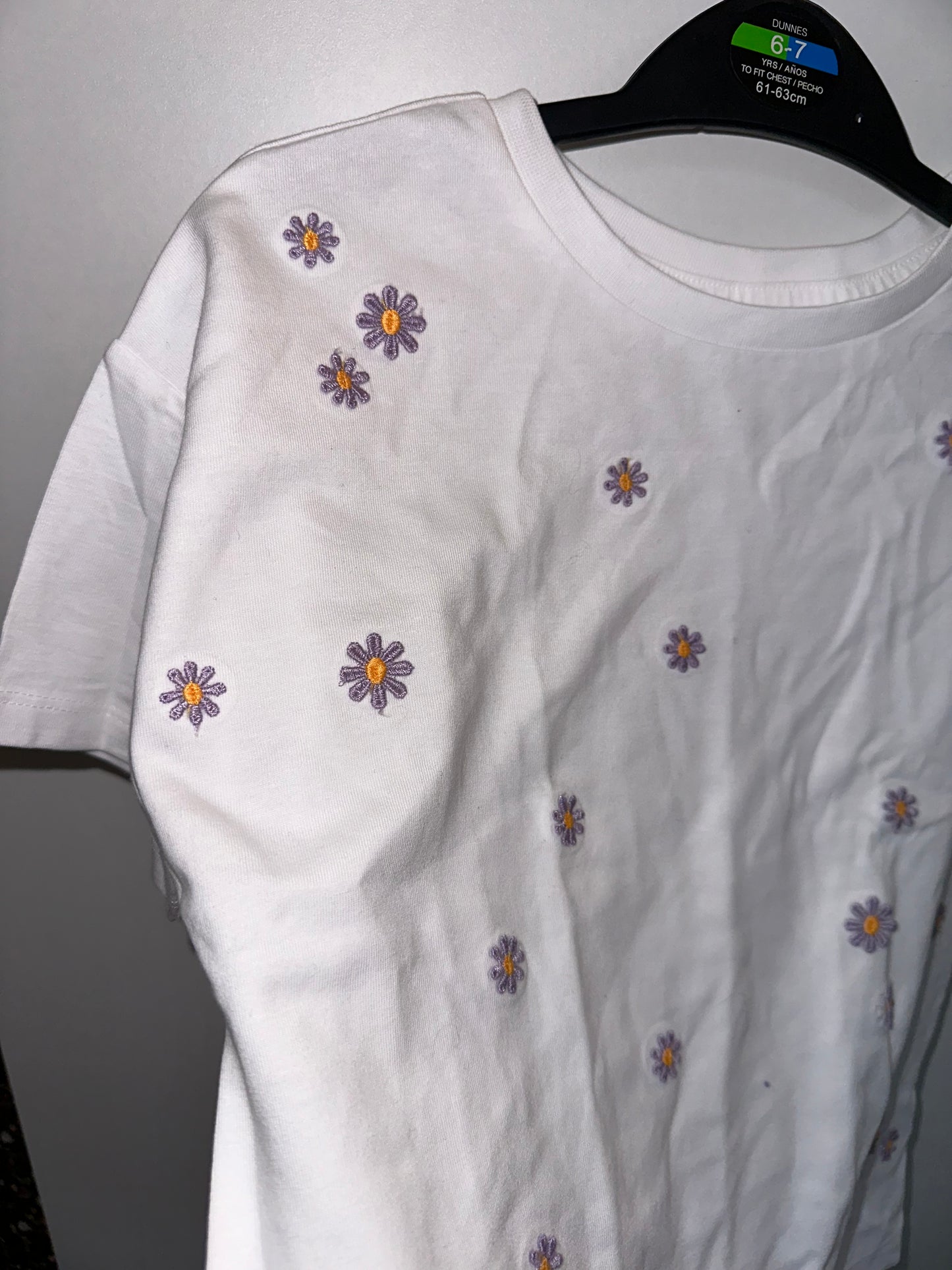 Dunnes Flower Top, New with Tags, Age 6-7