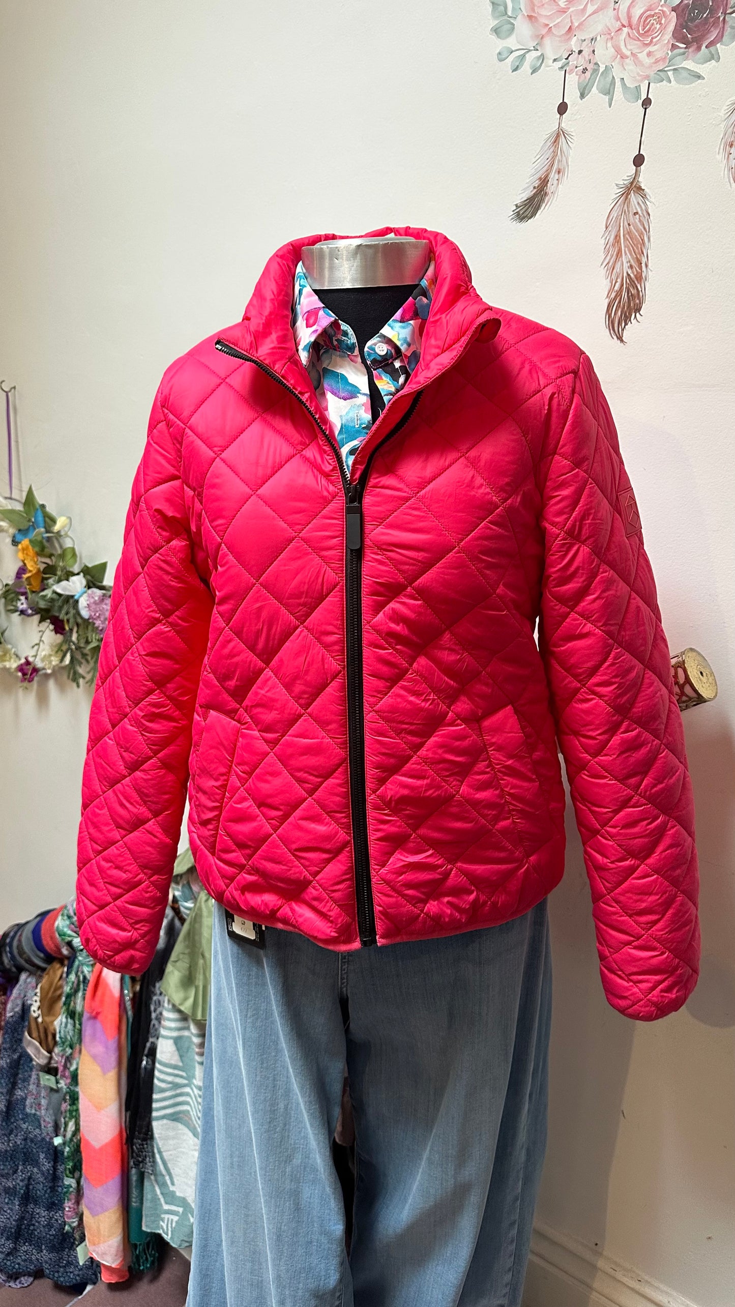 Designer Kaffe Hot Pink Jacket Size S