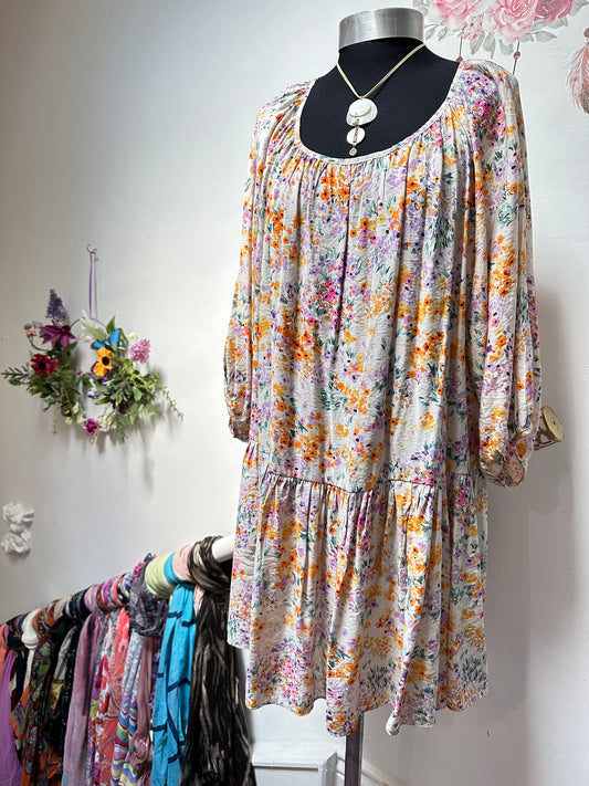 H&M Floral Smock Dress, Oversized S