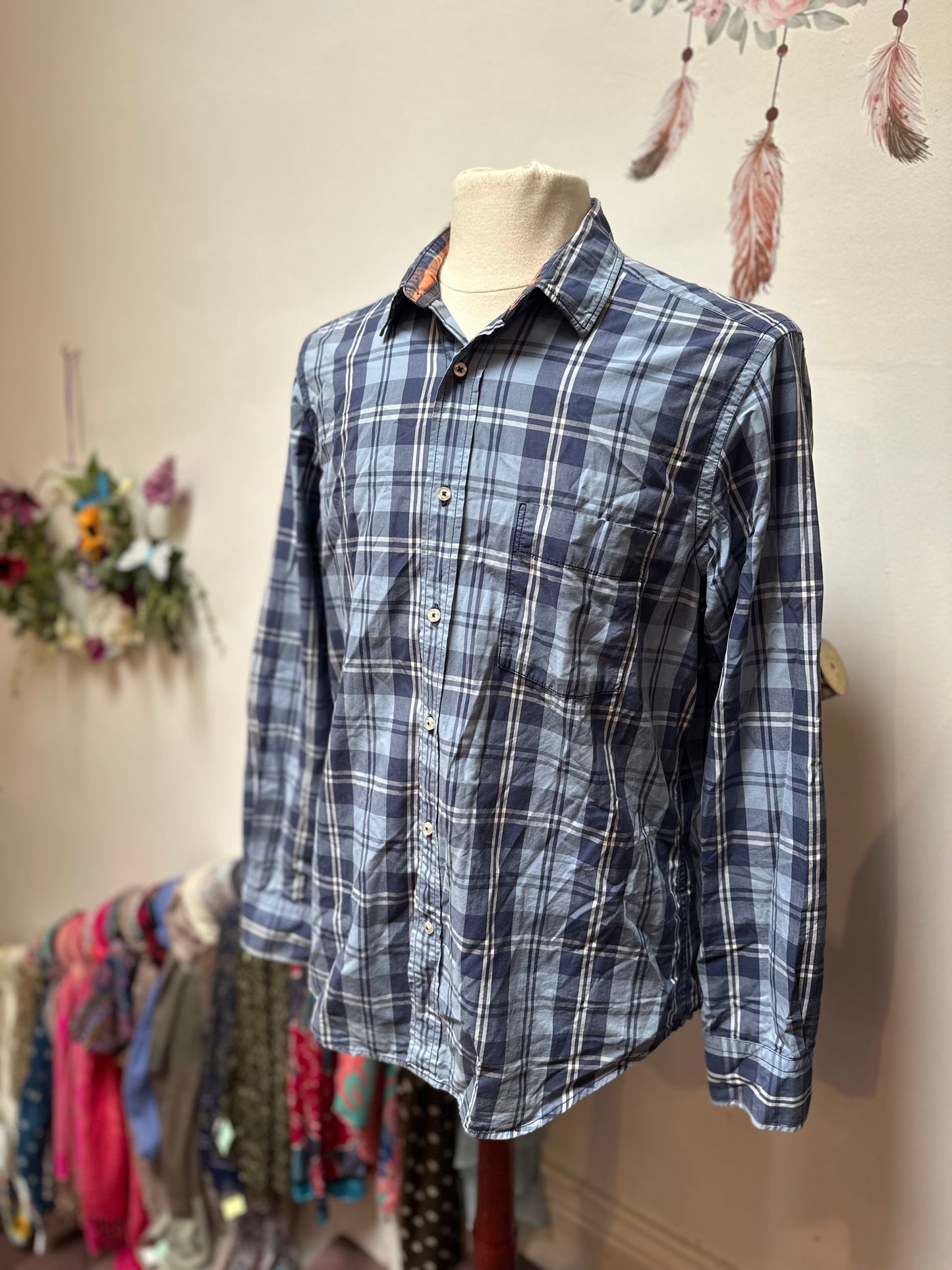 Designer Massimo Dutti Pkaid Shirt Best Fit Size L (tag removed)