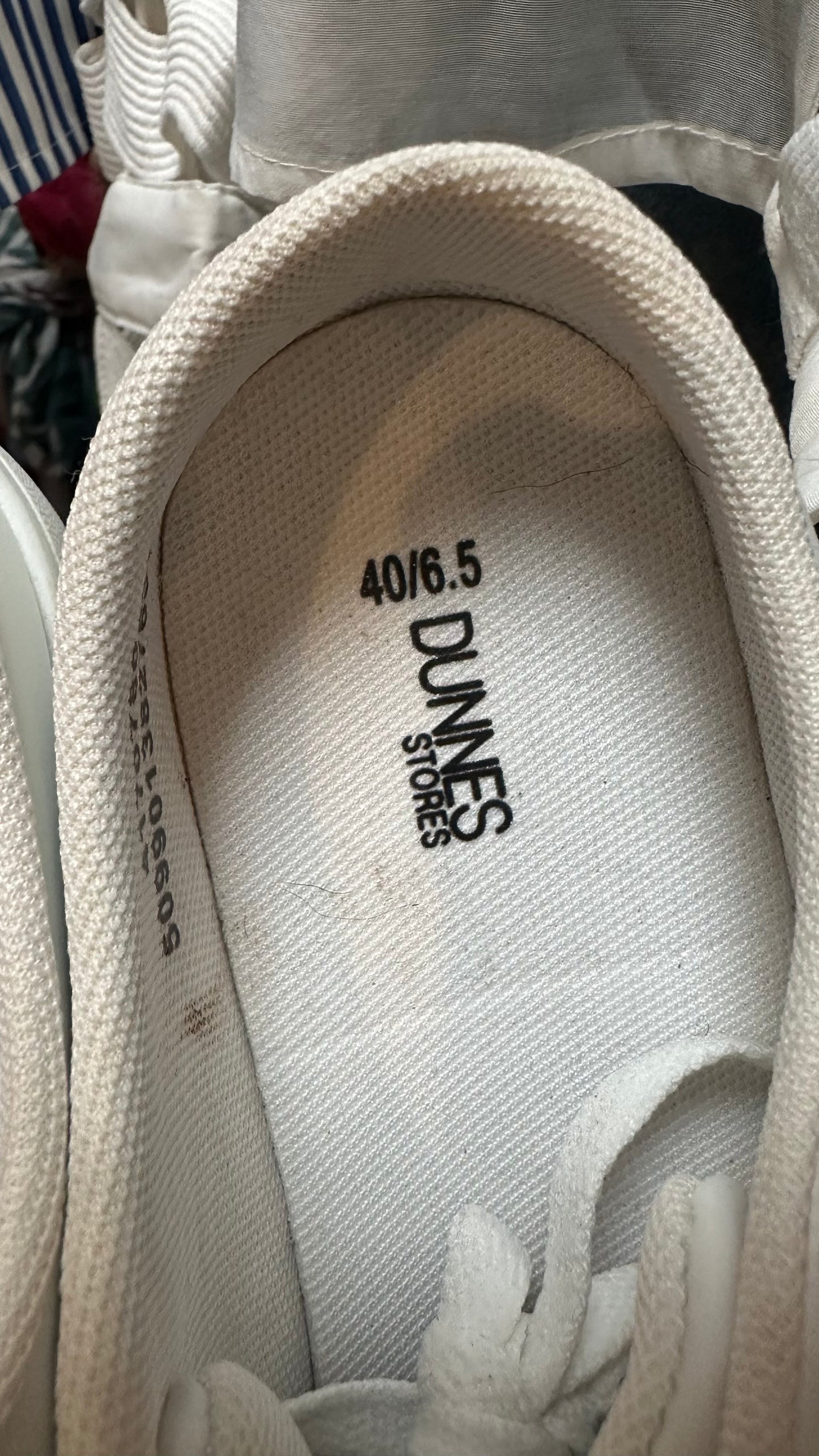 Dunnes Slip On Trainers Size 6.5 (slight marks on one toe)