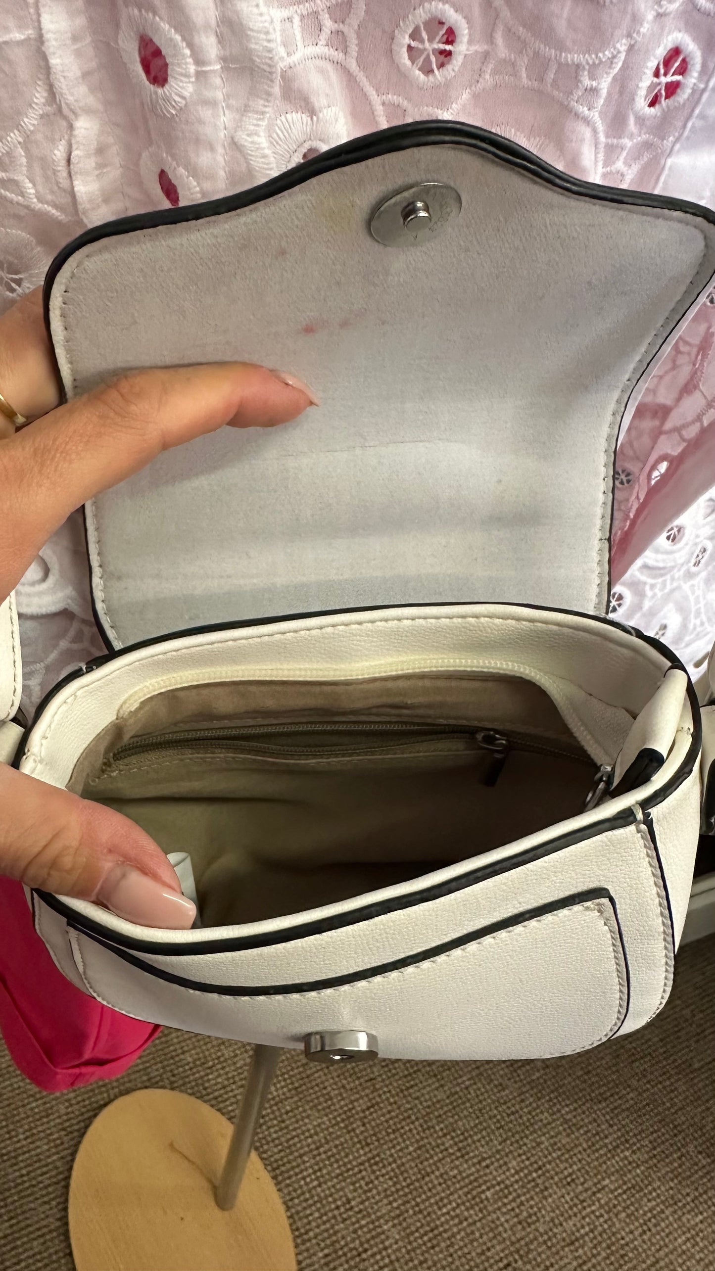 Off White Crossbody Bag